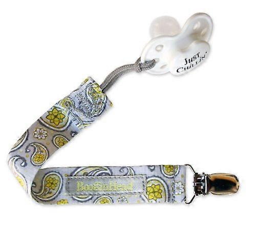 Booginhead Pacigrip Pacifier Holder, Saucy Silver