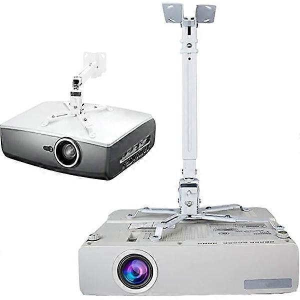 Projector Mount Universal Adjustable Ceiling Wall Mount Projector Extension Arms Mounting Bracket for Home and Office Projector