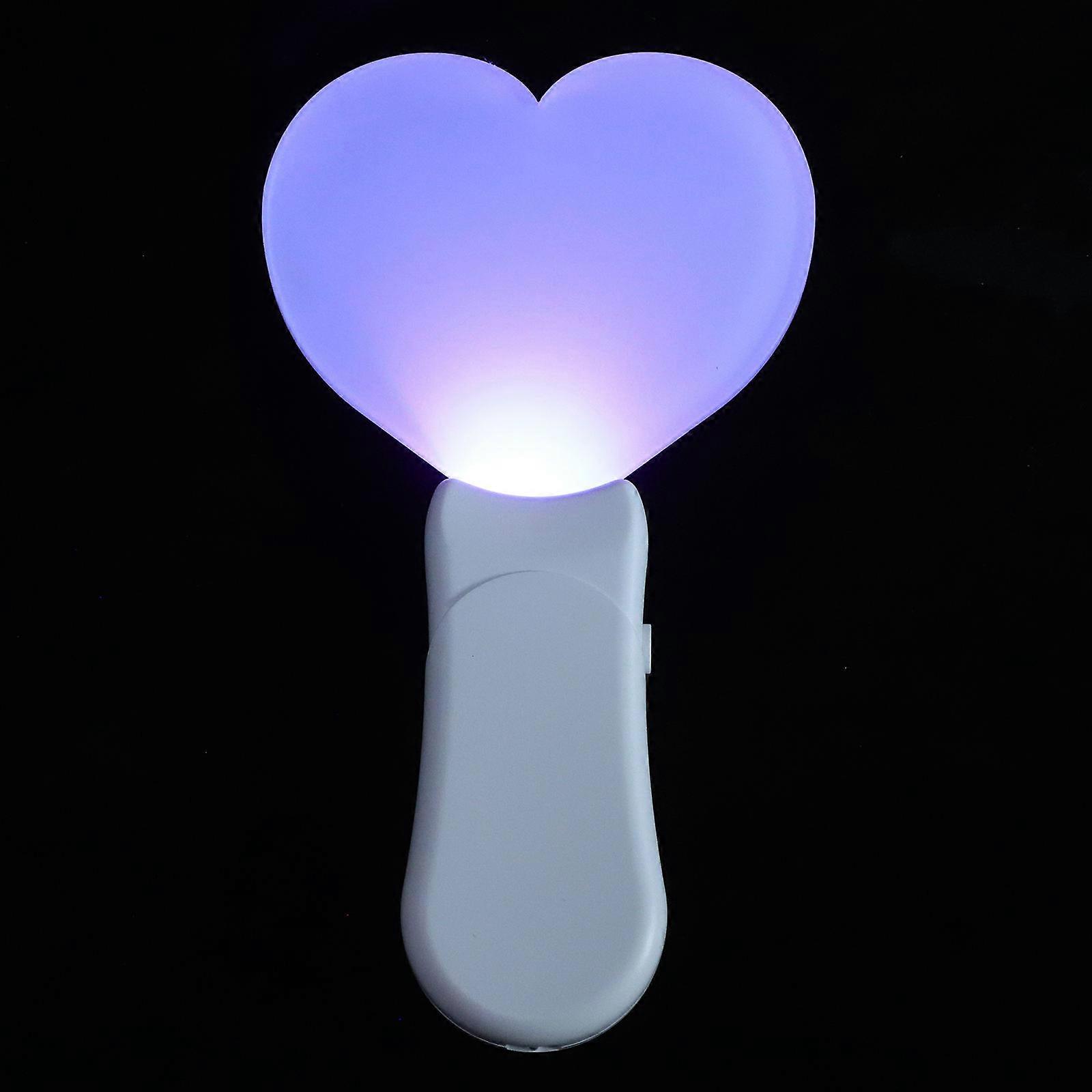 Heat Transfer Waving Stick with LED Light for Party Use Acrylic Material White Color 7.87 Inches