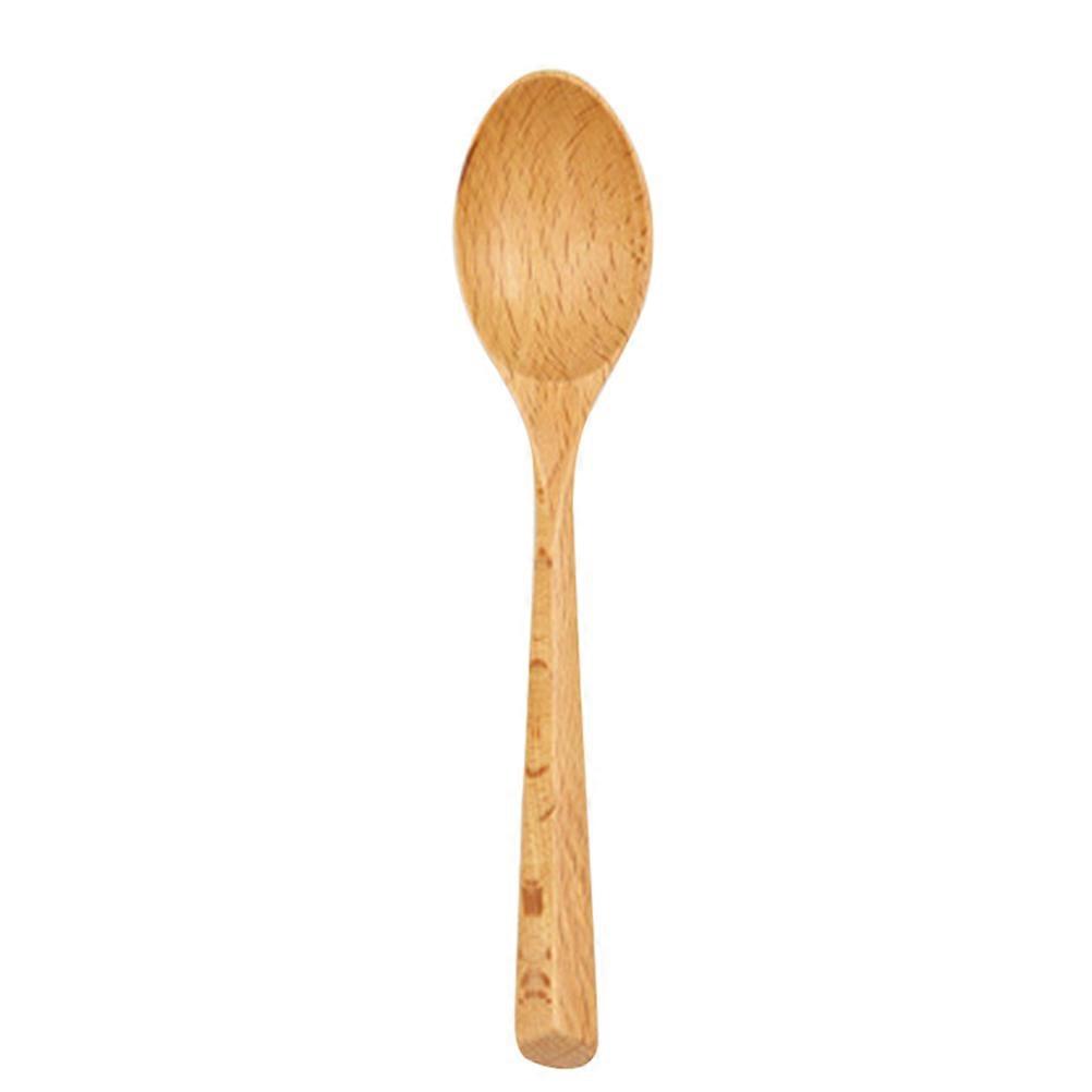 Portable Beech Spoon Wooden Food Serving Spoon for Tableware