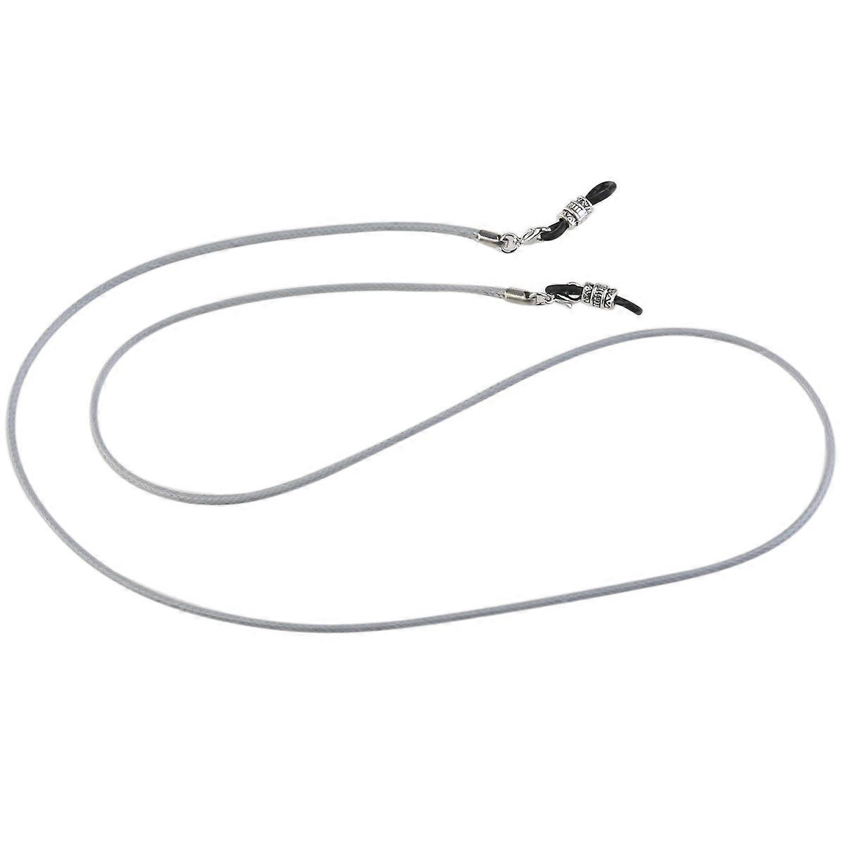 Cordon porte-lunettes avec cordon gris clair