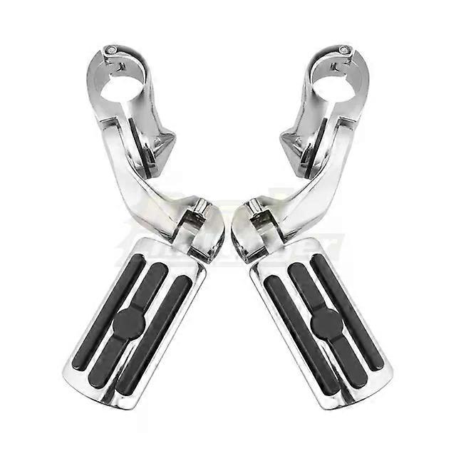 32mm 11/4" Motorcycle Engine Guard Footrest Highway Bar Foot Pegs Pedal Foot Rest Universal Short Footpegs Clamps