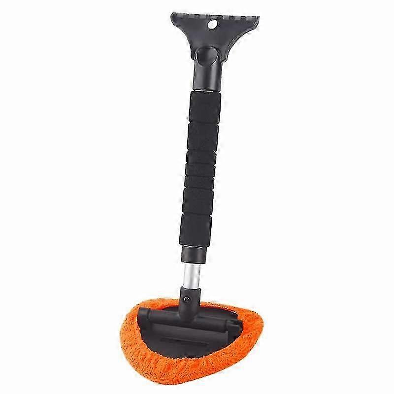 DM-132 2-in-1 Window Windshield Cleaning Tool Car Window Snow Scraper with 38-52cm Extendable Handle SZRH A-YH