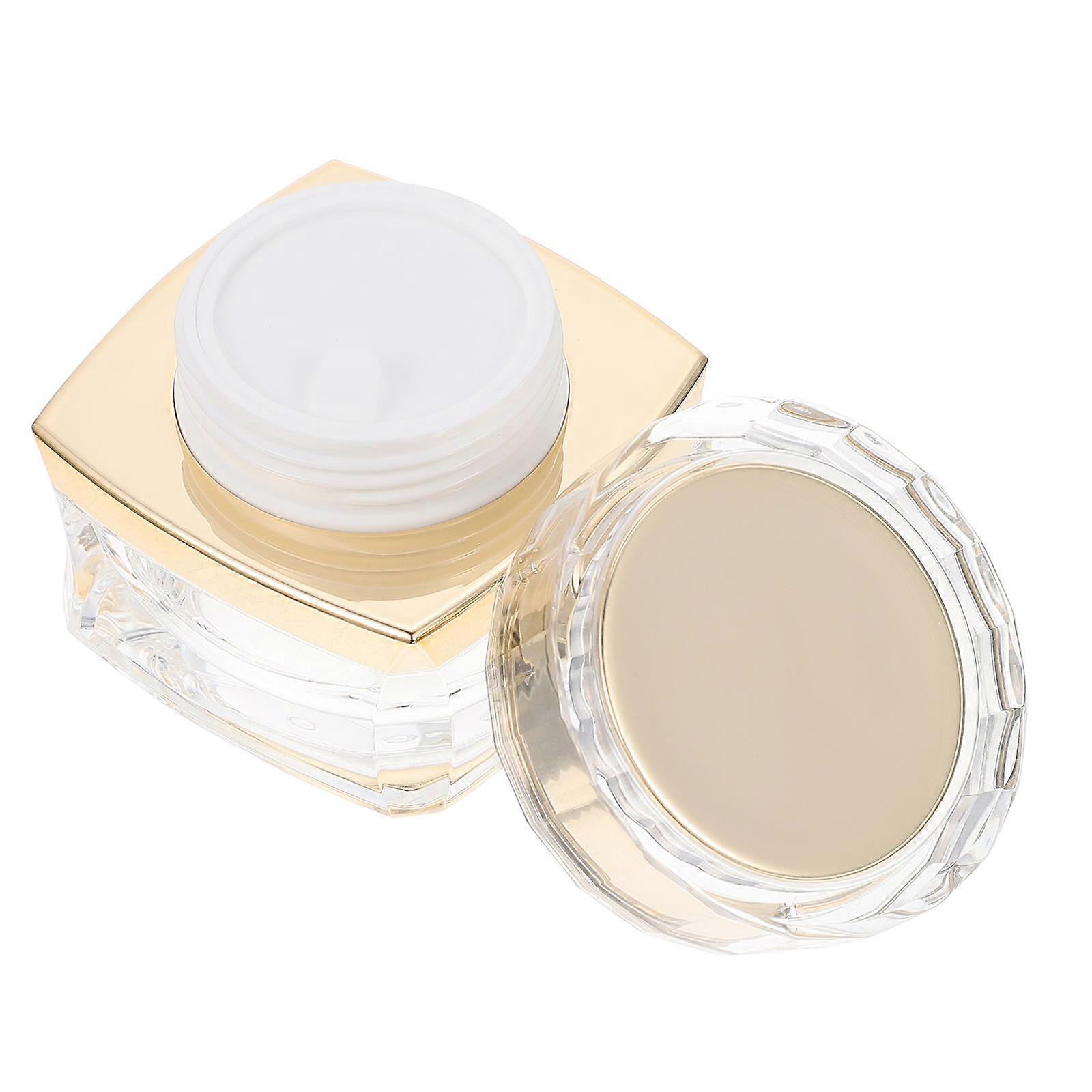 Golden Acrylic Cream Bottle for Storage with Reusable Design and Comfortable pc