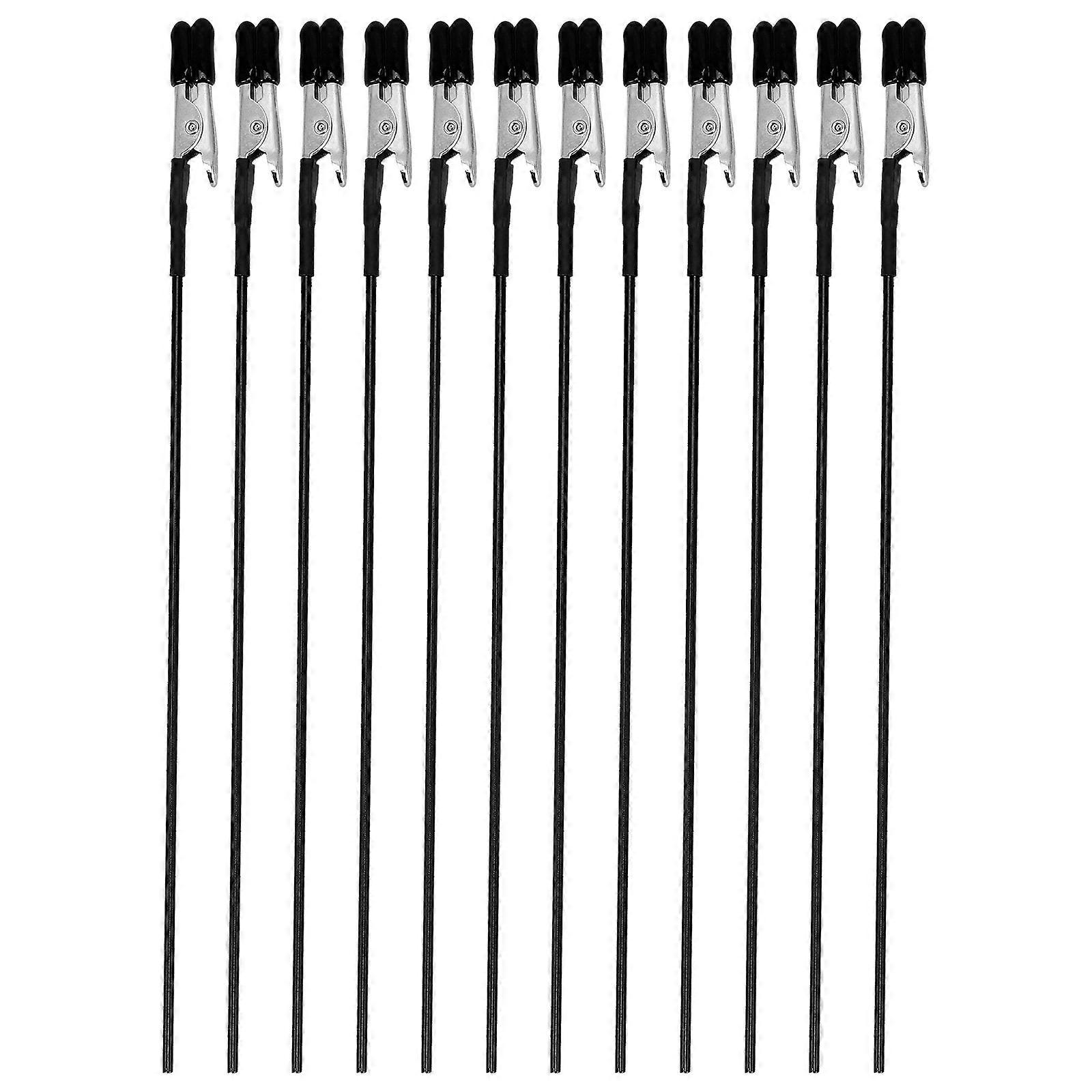 12pcs Black Clip for Holding Use Practical DIY Crafts Supplies Tools Set