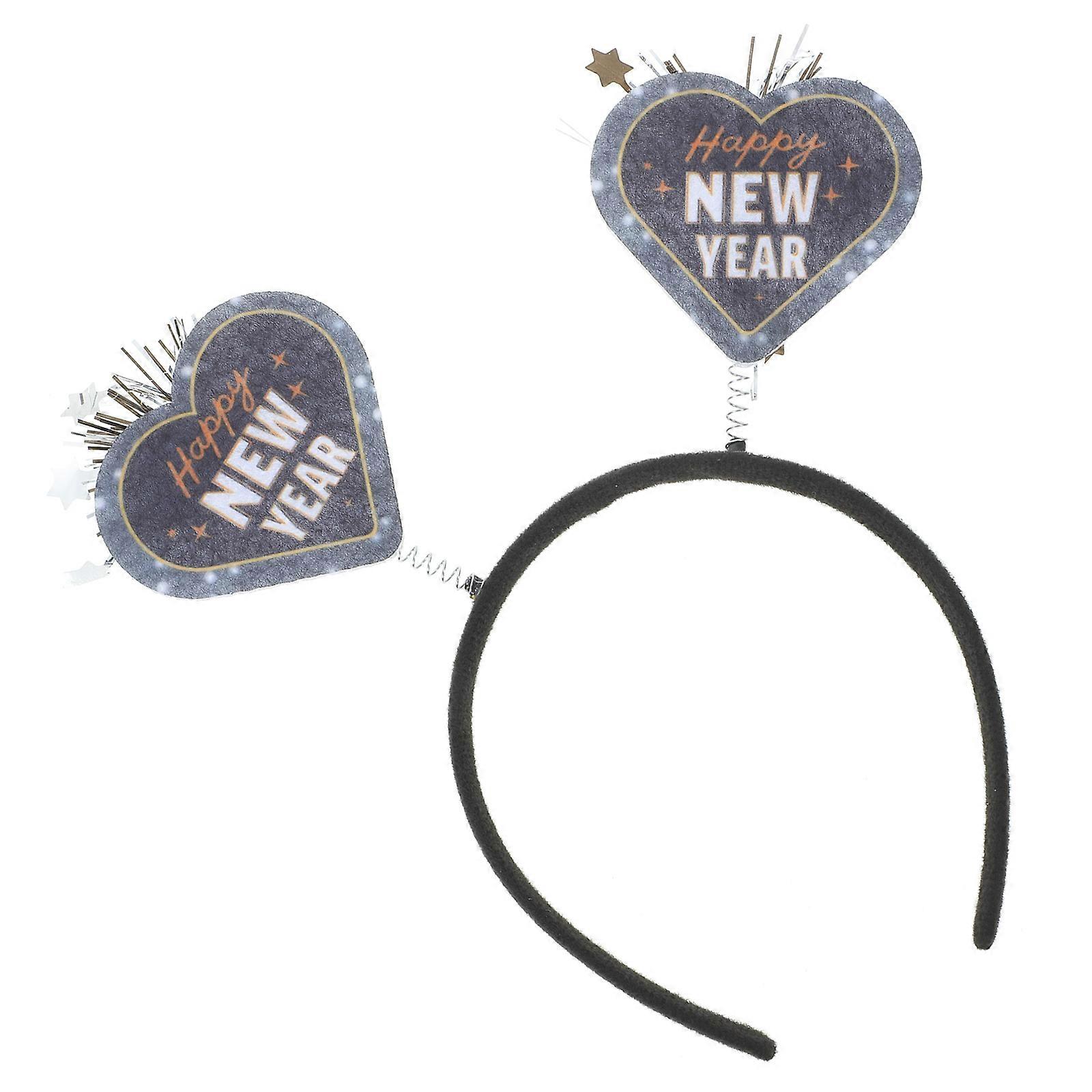 Hair Accessories For New Year Festive Atmosphere Happy New Year Headband 2024 Multi Functional 1Set