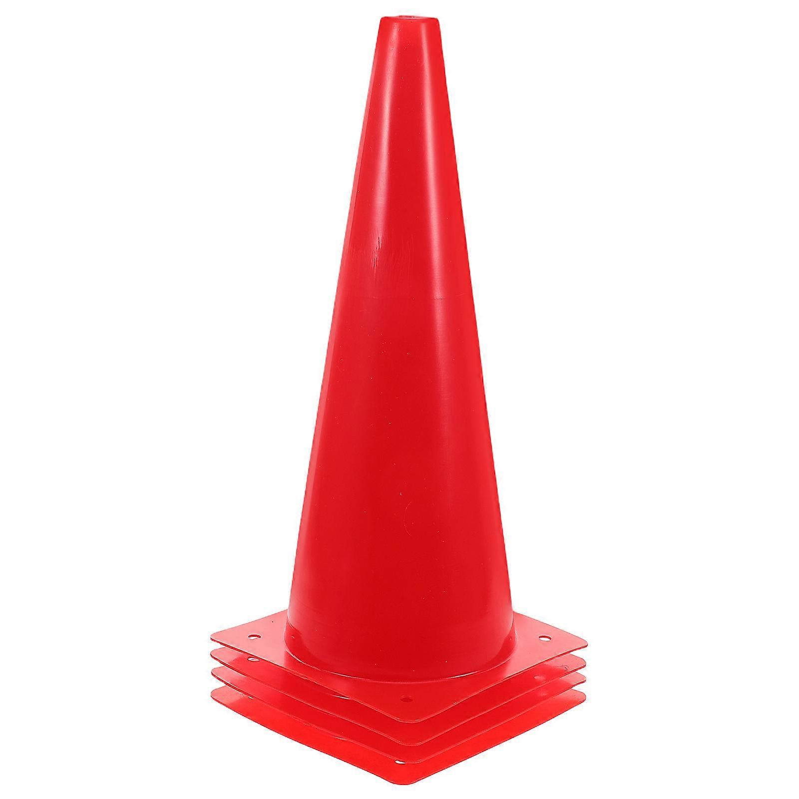 Multifunctional Soccer Cones For Indoor Games And Outdoor Training Red Color 4Pcs