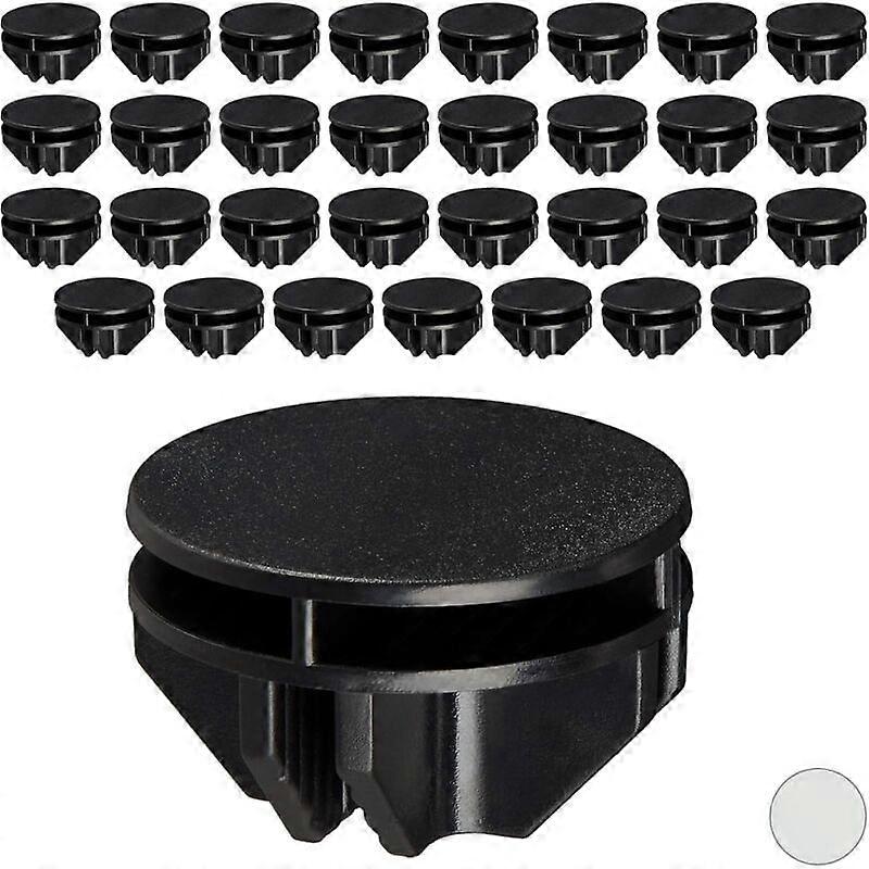 40 Pcs Plastic Cabinet Fittings, Modular Wire Cube Grid Cube for Shelf Storage Locker, Black