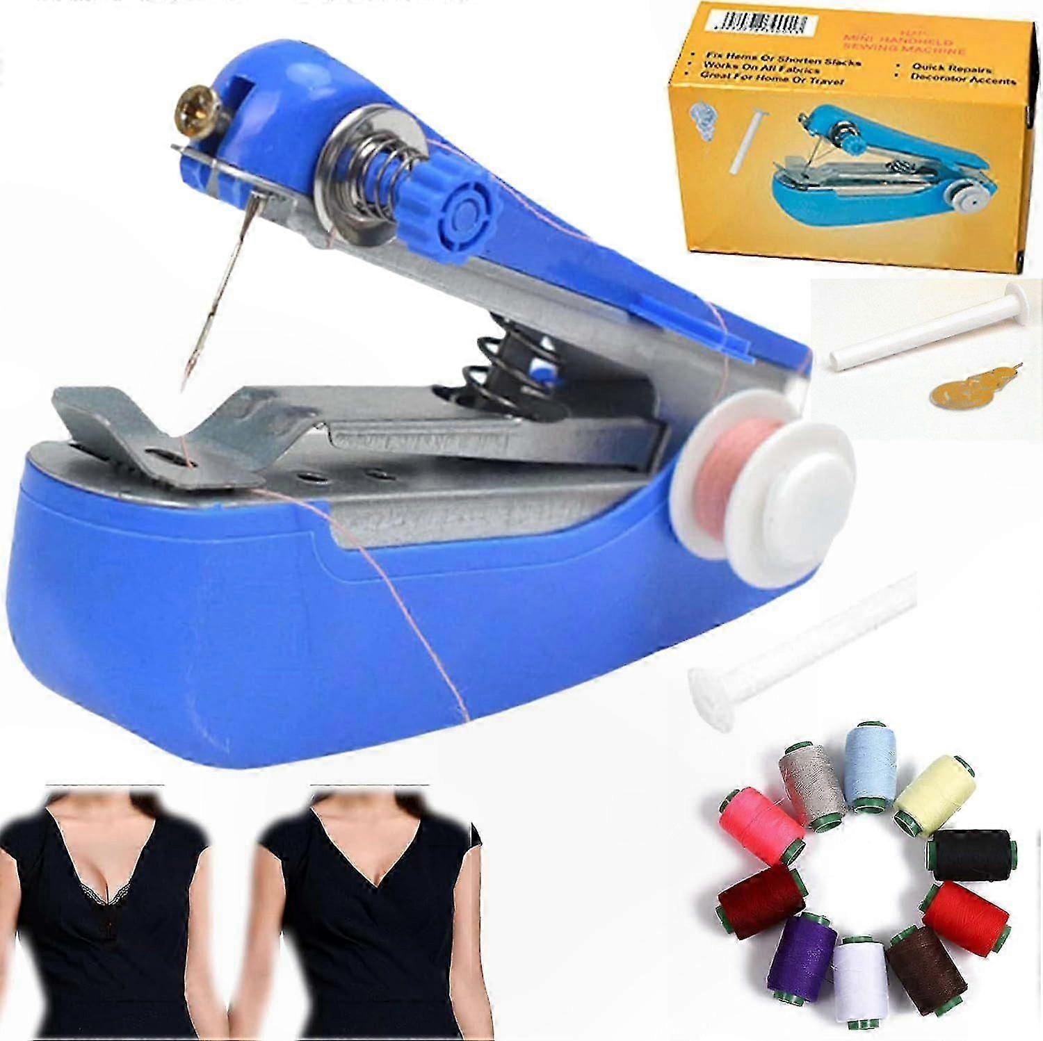 Portable Mini ing Tool for Fabric Repair, Handheld Cordless Sewing Device