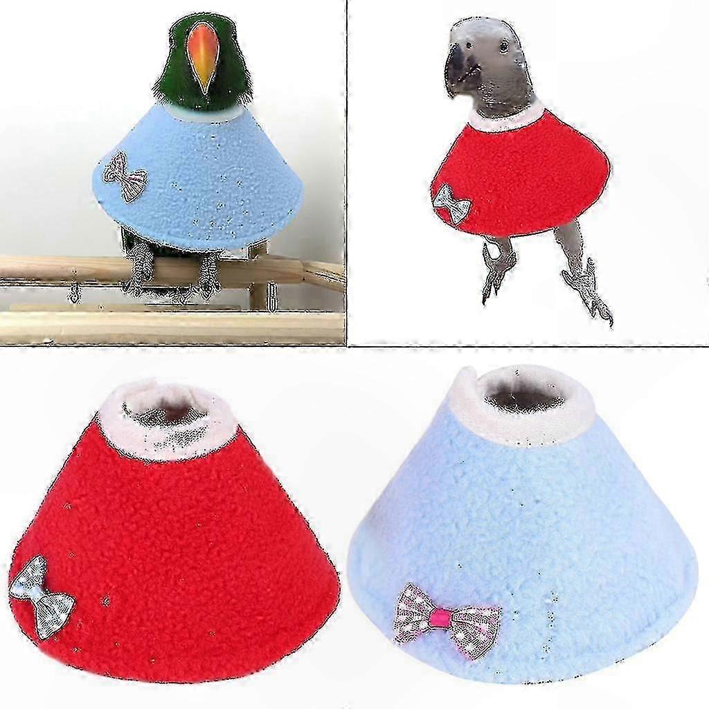 Soft Adjustable Recovery Collar for Birds - Protective Cone for Surgery & Wound Care