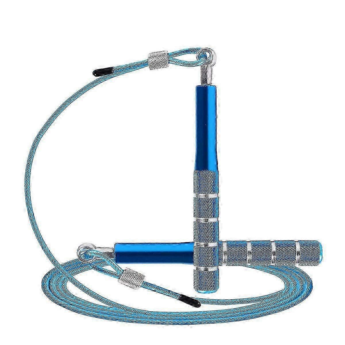 Corde à sauter réglable pour l’entraînement physique et l’exercice (bleu)