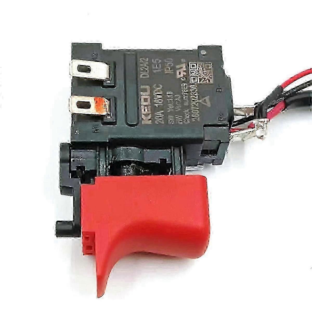 Trigger mechanism for GSB180-LI drill compatible component