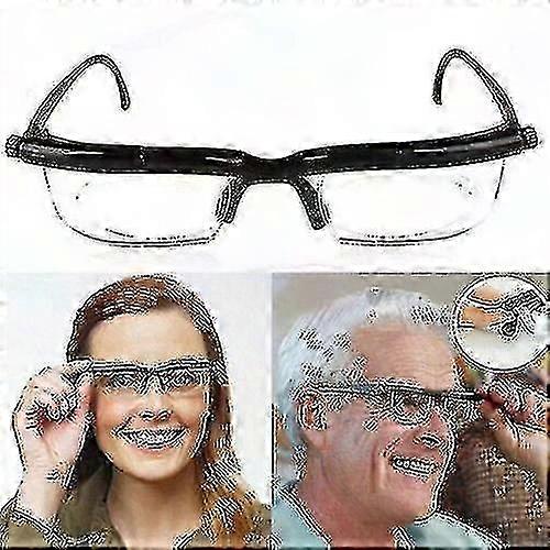 Adjustable Focus Eyeglasses for Distance and Reading - Variable Vision Correction