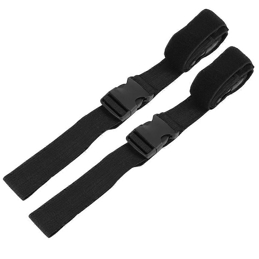 2Pcs Adjustable Vehicle Mounted Fishing Rod Rack Fixed Belt Hook and Loop PP Webbing