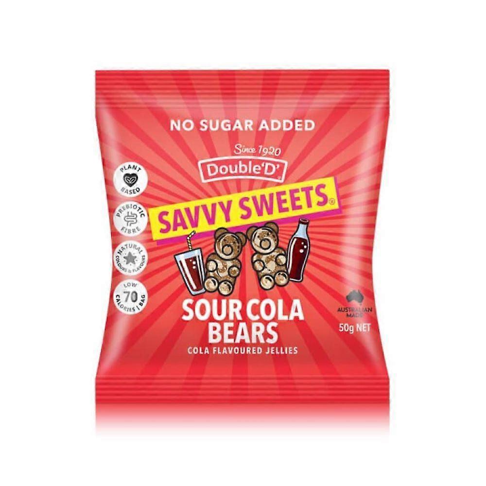 Savvy Sweets Sour Cola 50g - 4 Pack