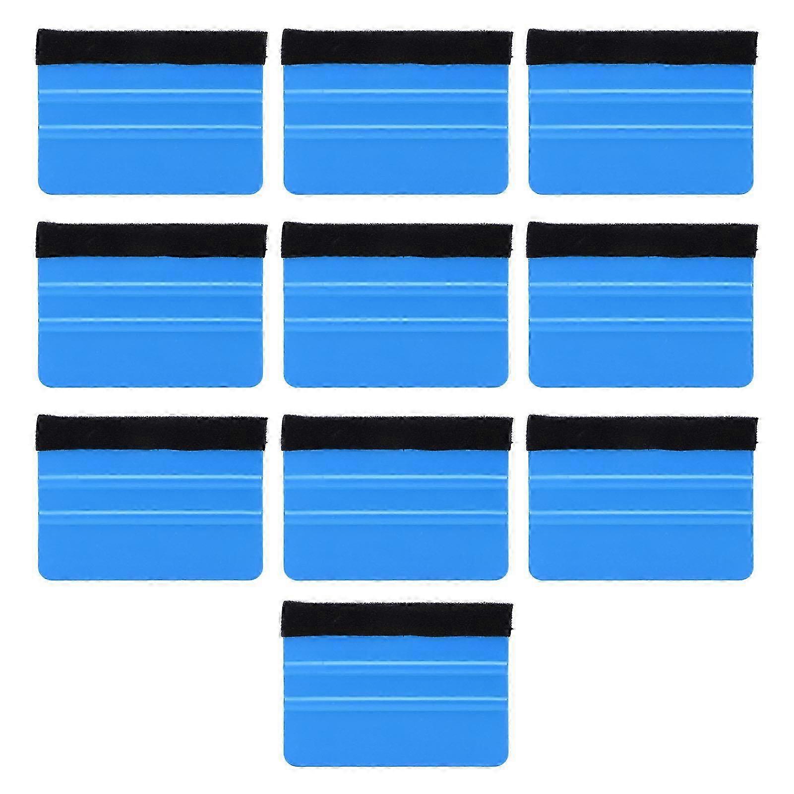 10個車のビニールスクレーパー傷の強いプロのビニールフェルトスキージビニールフィルム包装電子修理ブルー