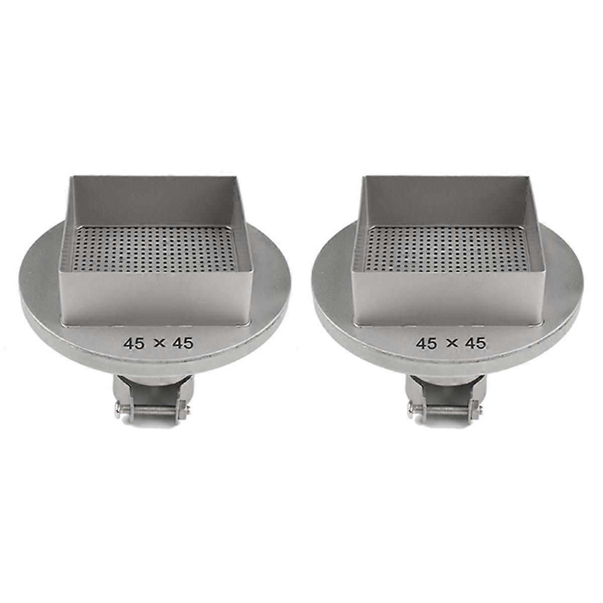 2 Pcs 45mmx45mm Hot Air Square Nozzles BGA Soldering Station Rework Stations Universal BGA Nozzle We