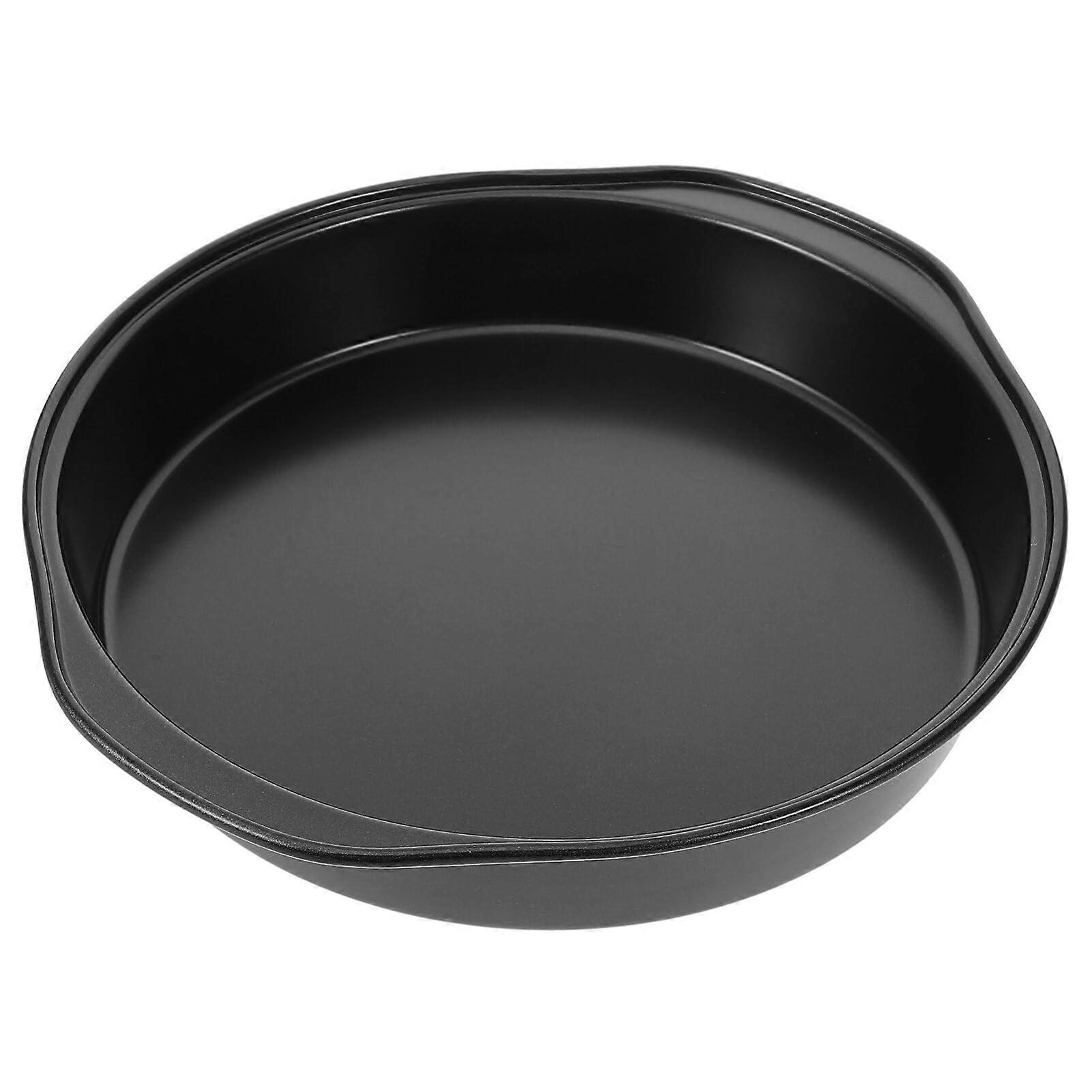 Pizza Tray Non-Stick Carbon Steel Baking Pan with Handle 14 Inch for Baking Pizzas Cakes and More in Your Kitchen