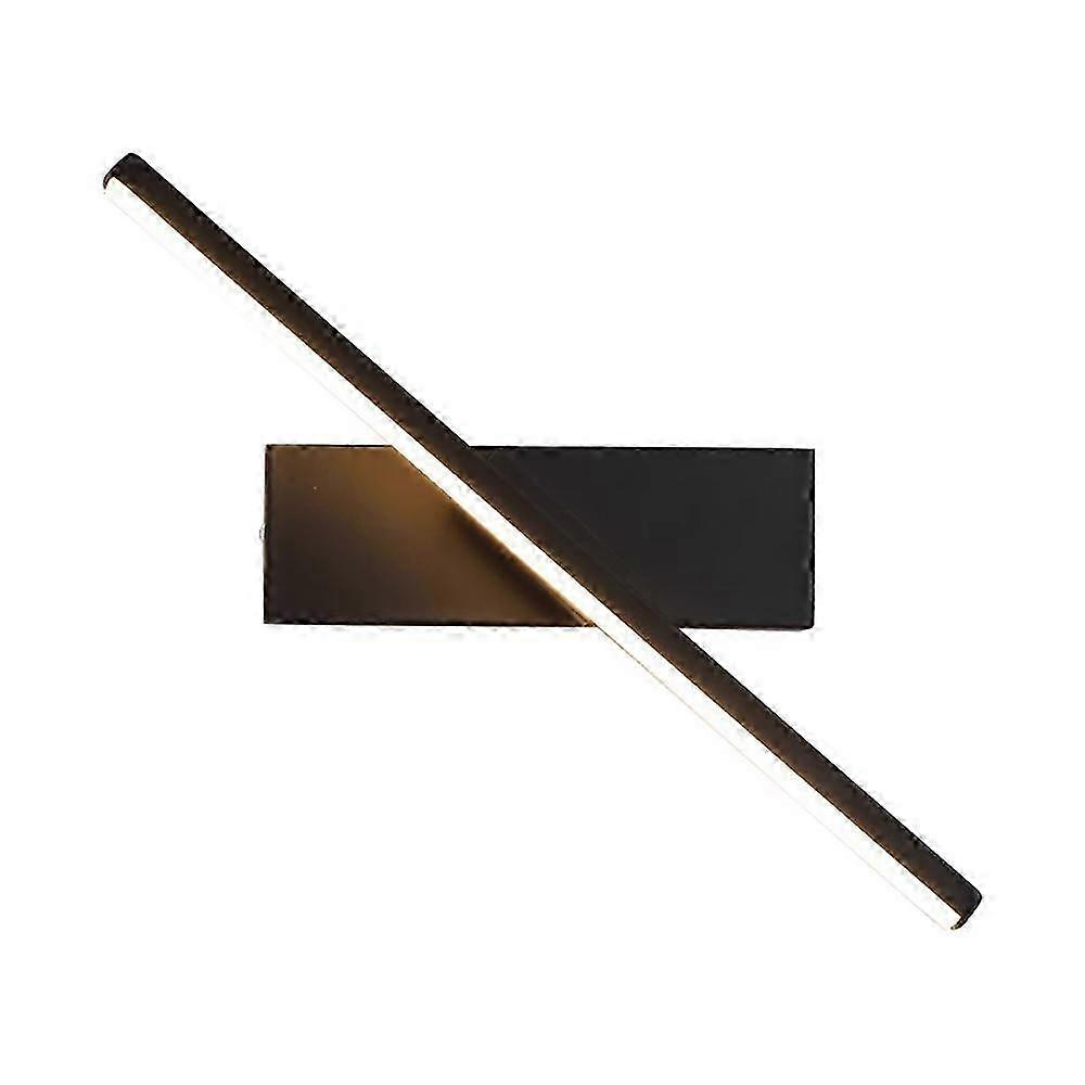LED black wall light, adjustable angle, three color dimming, suitab...
