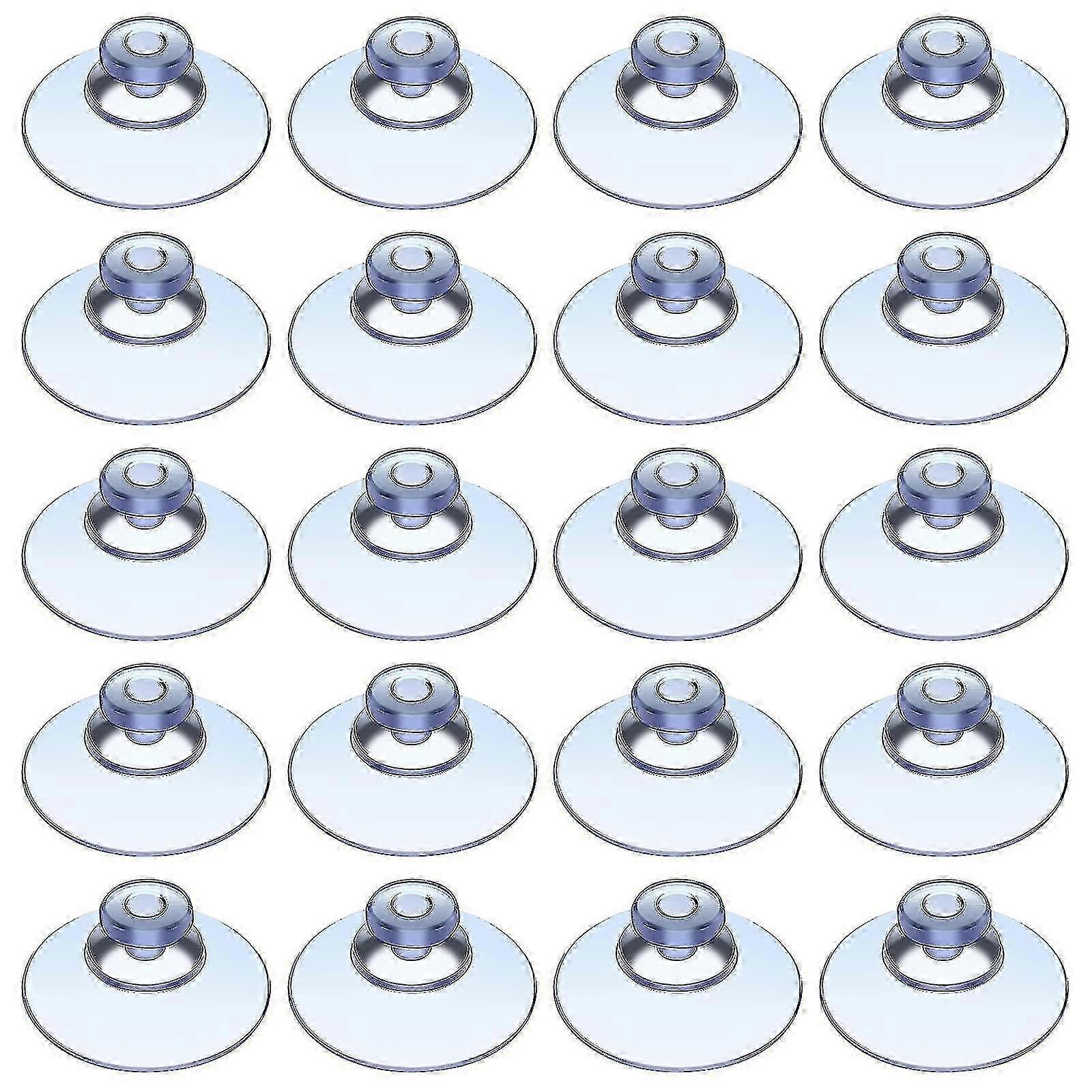20 Pieces Suction Cups 30 Mm Plastic Sucker Pads Without Hooks For ...