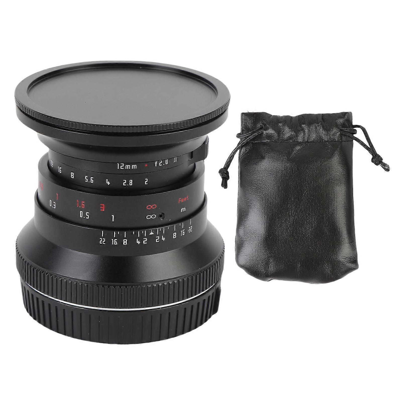 12mm F2.0 Large Aperture Manual Focus Prime APS C Z Mount Portrait Lens for Z50 ZFC Z30 Z6I Z7II Cameras