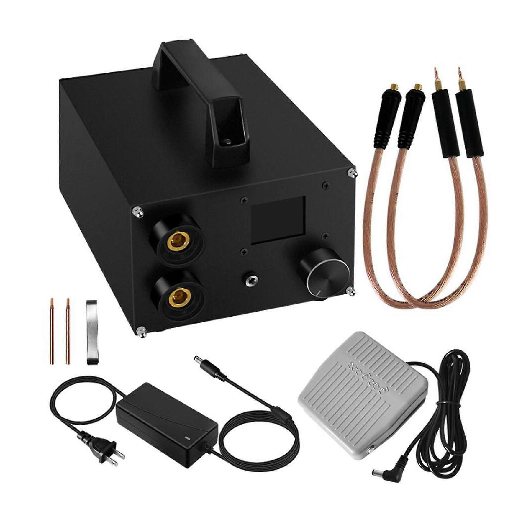 Spot Welding Machine 250-Level Capacitive Battery Welder With 1.8-Inch LCD Display For 0.1-0.3 mm Nickel Strip