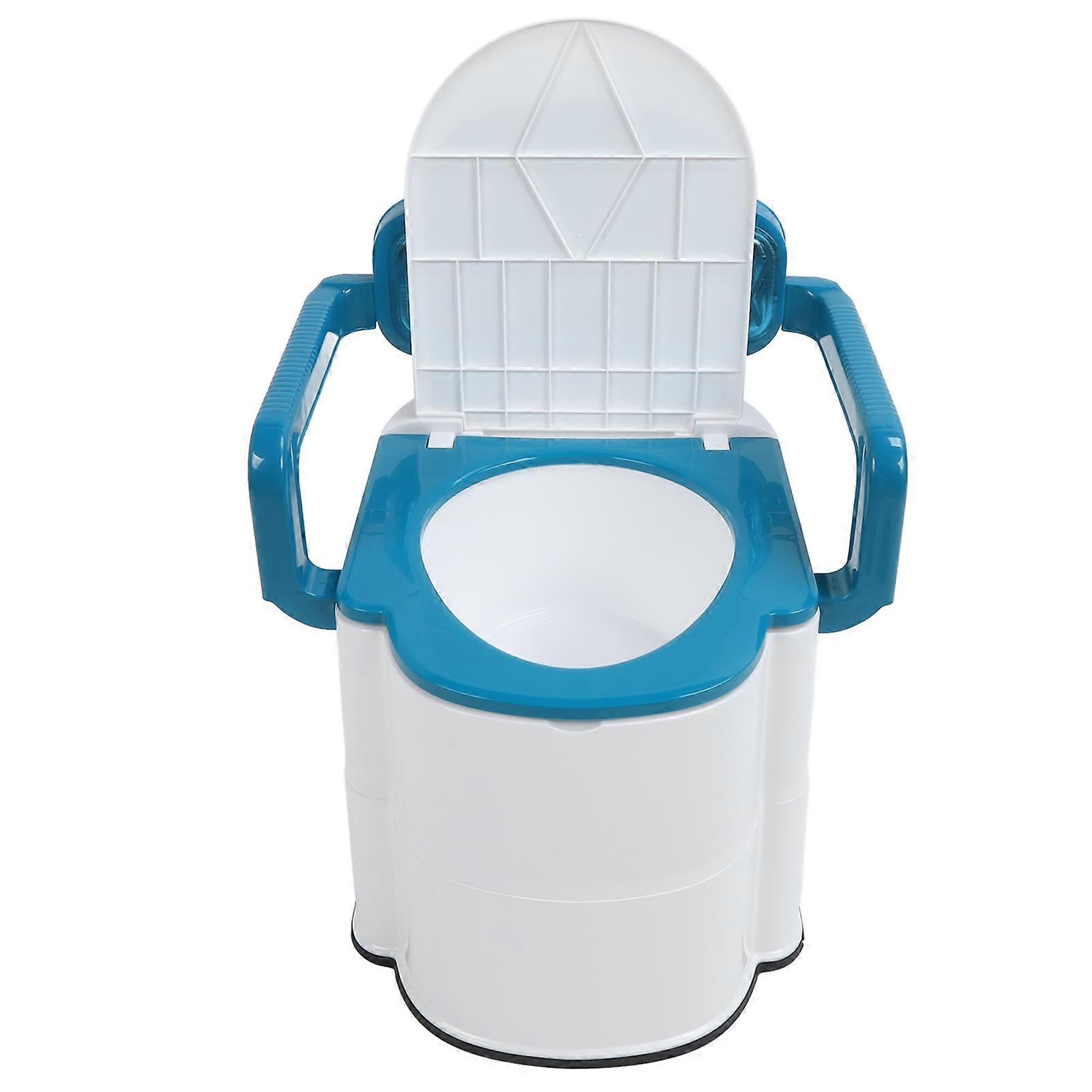 Bedside Commode with Soft Backrest, Removable Arms, 33cm Height