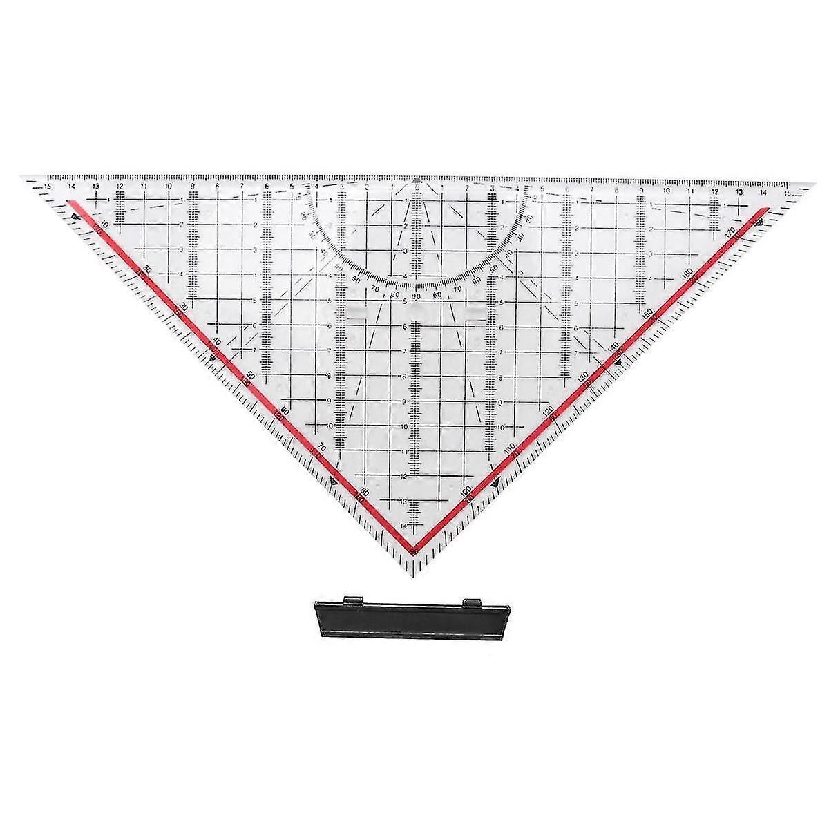 30cm Drawing Triangle Ruler Multi-function Drawing Design Ruler wit...