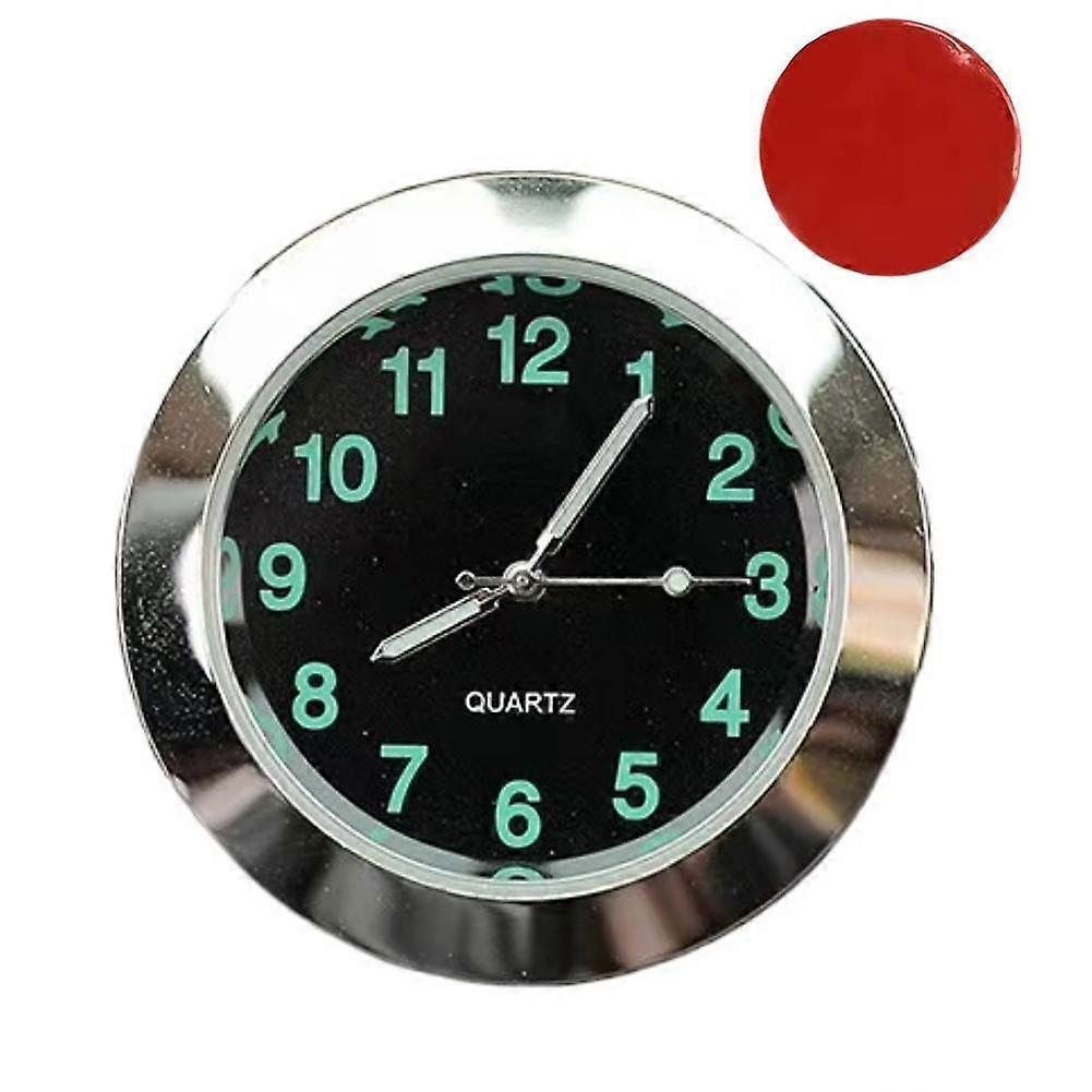 Car Clock for Easy Installation, Noctilucence Display, Compact Design - Steel Casing with Sapphire Glass
