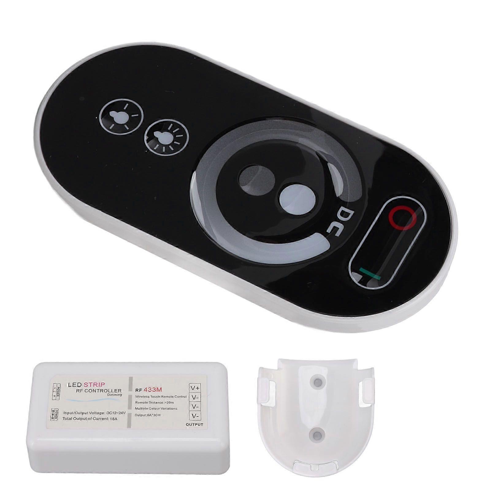 RF LED Remote Controller Wireless Intelligent Touch RGB Dimmer for LED Strip Light 18A DC1224V