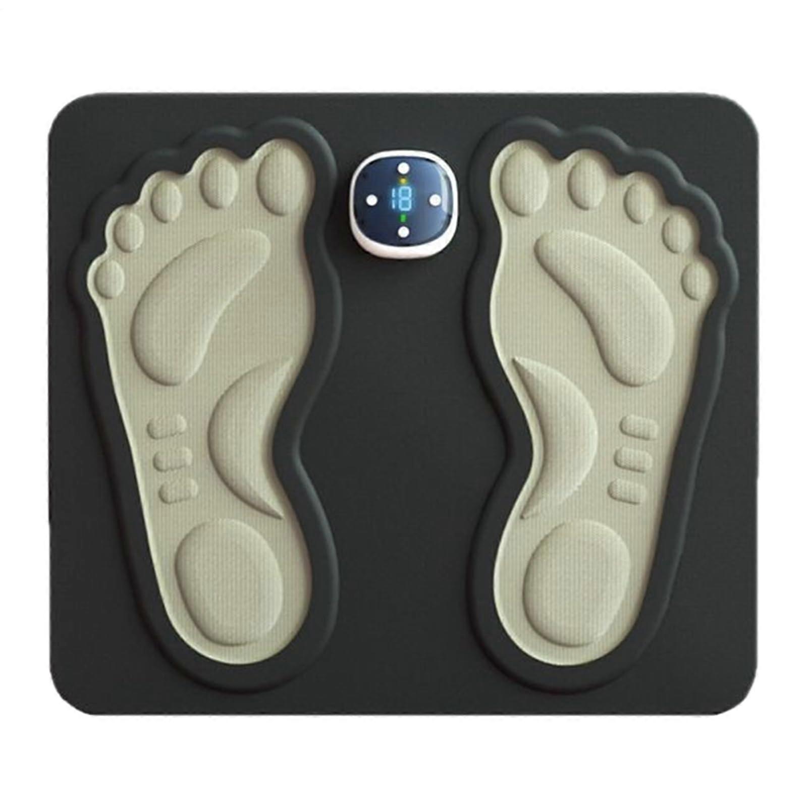 Foot Pulse Mat Rechargeable Electric Foot Massager, 7 Modes, 18 Intensity Levels, Portable Cordless Relief Pad