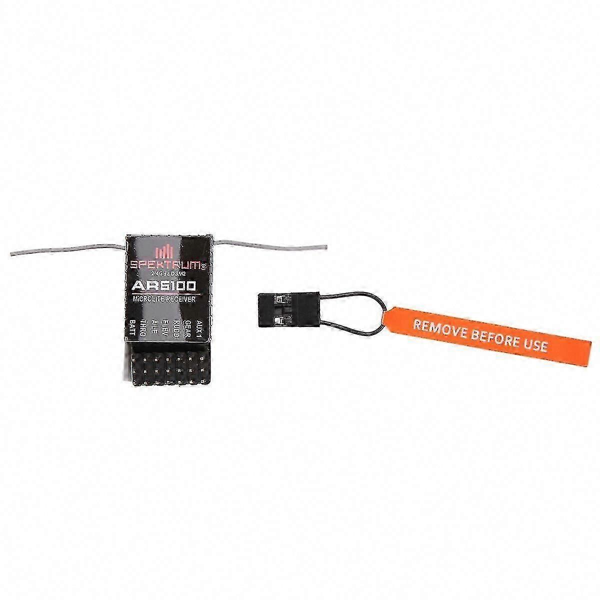 Spektrum AR6100 DSM2 6CH 2.4GHz Receiver for RC Helicopters Airplanes with Spektrum JR DX6I DX7 DX8 DSX6 DSX7 Transmitters