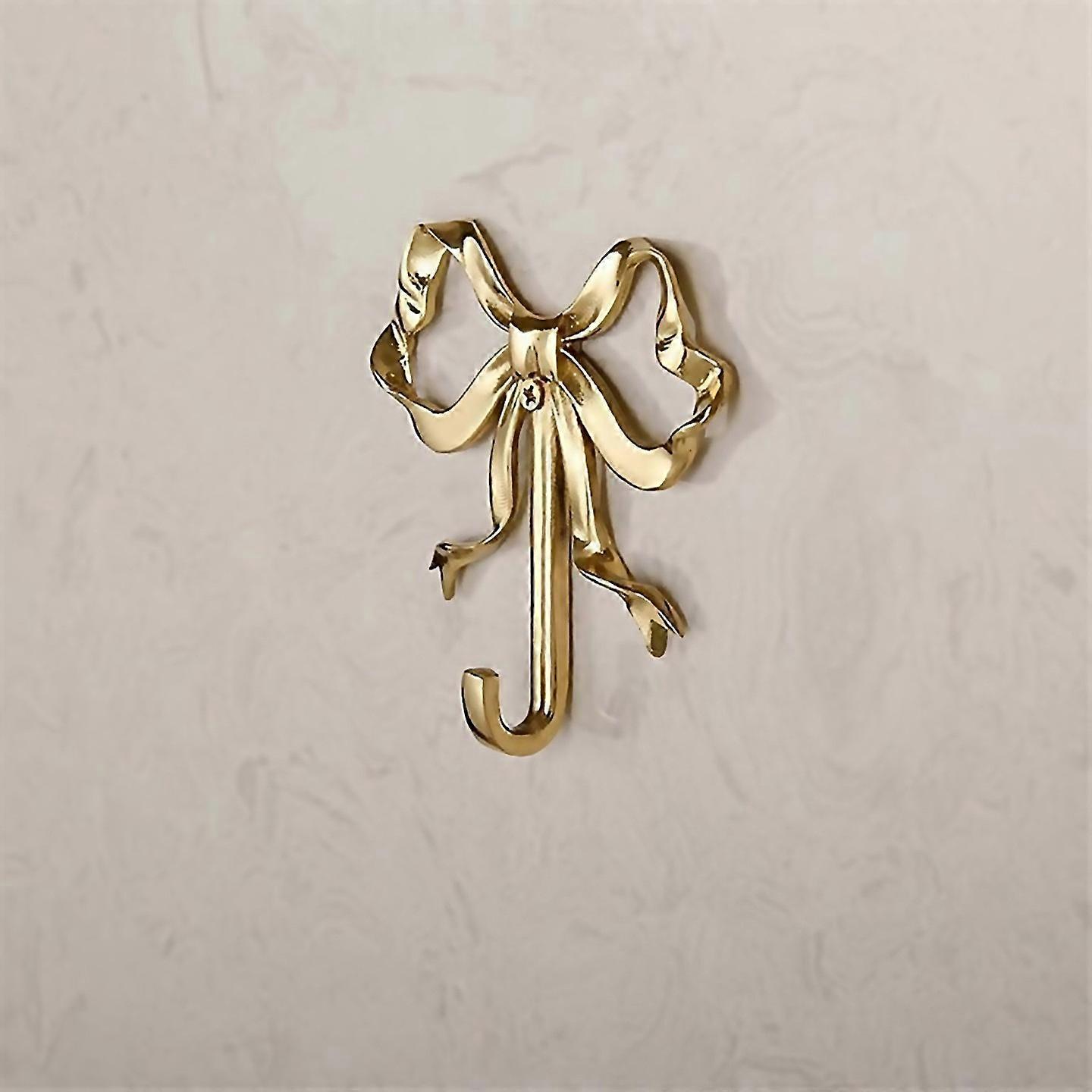 For 2pcs Decorative Bow Hanger Towel Hook Bow Shaped Hat Hookslarge