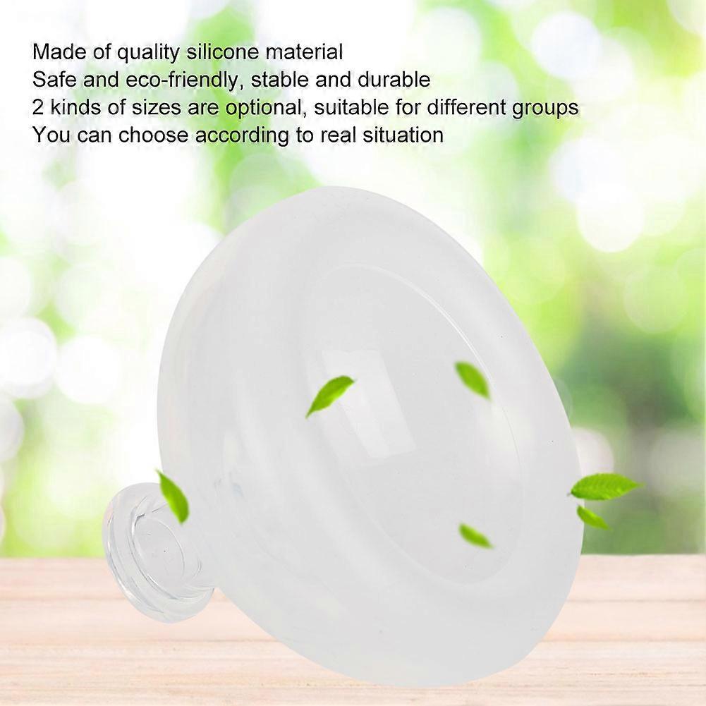 Silicone Sputum Removal Cup Massager White Transparent S/L Size