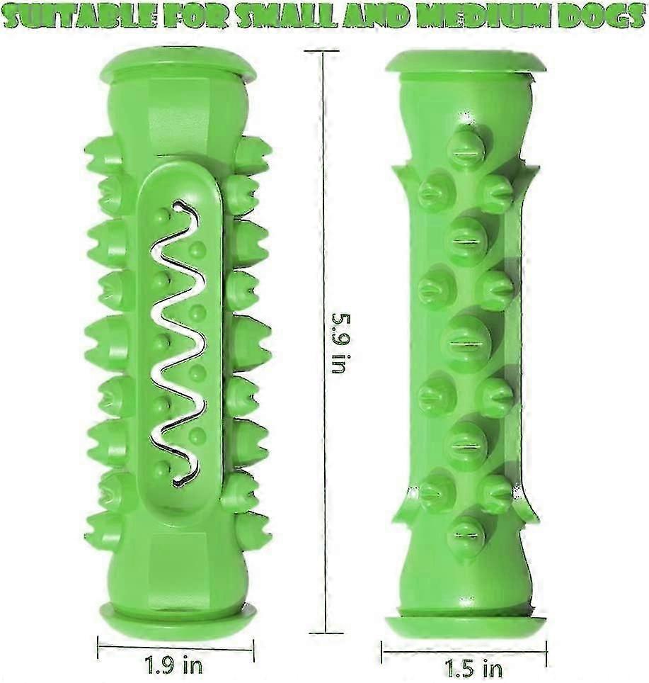 Dog Chew Toys Puppy Teething Toys For Small Medium Dog Dental Care Toothbrush For Small Breeds Indestructible Dog Teeth Cleaning Toys Green