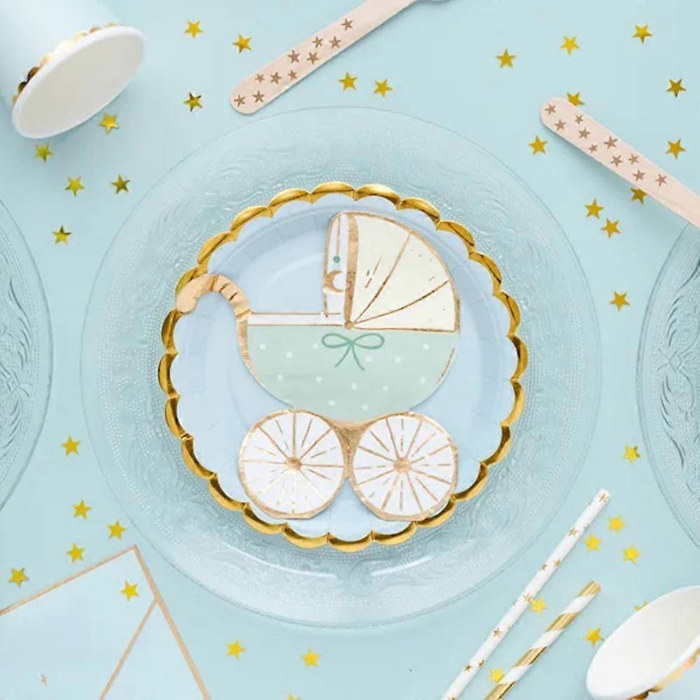 Baby Boy Pram Paper Napkins