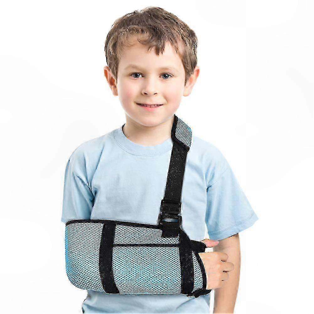 מתלה זרוע לילדים עם תמיכת מותניים, אימובילייזר כתף מרופד לפציעות מרפק, שורש כף היד והזרוע