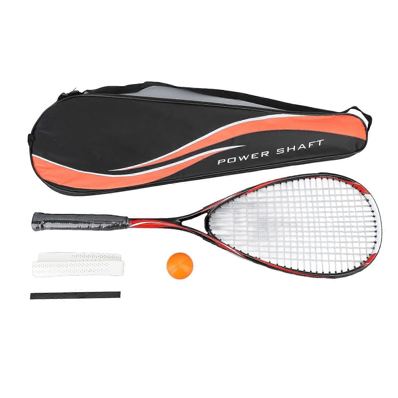 Training Squash Racket Carbon Lightweight Beginner Squash Racket for Gym Park School Red