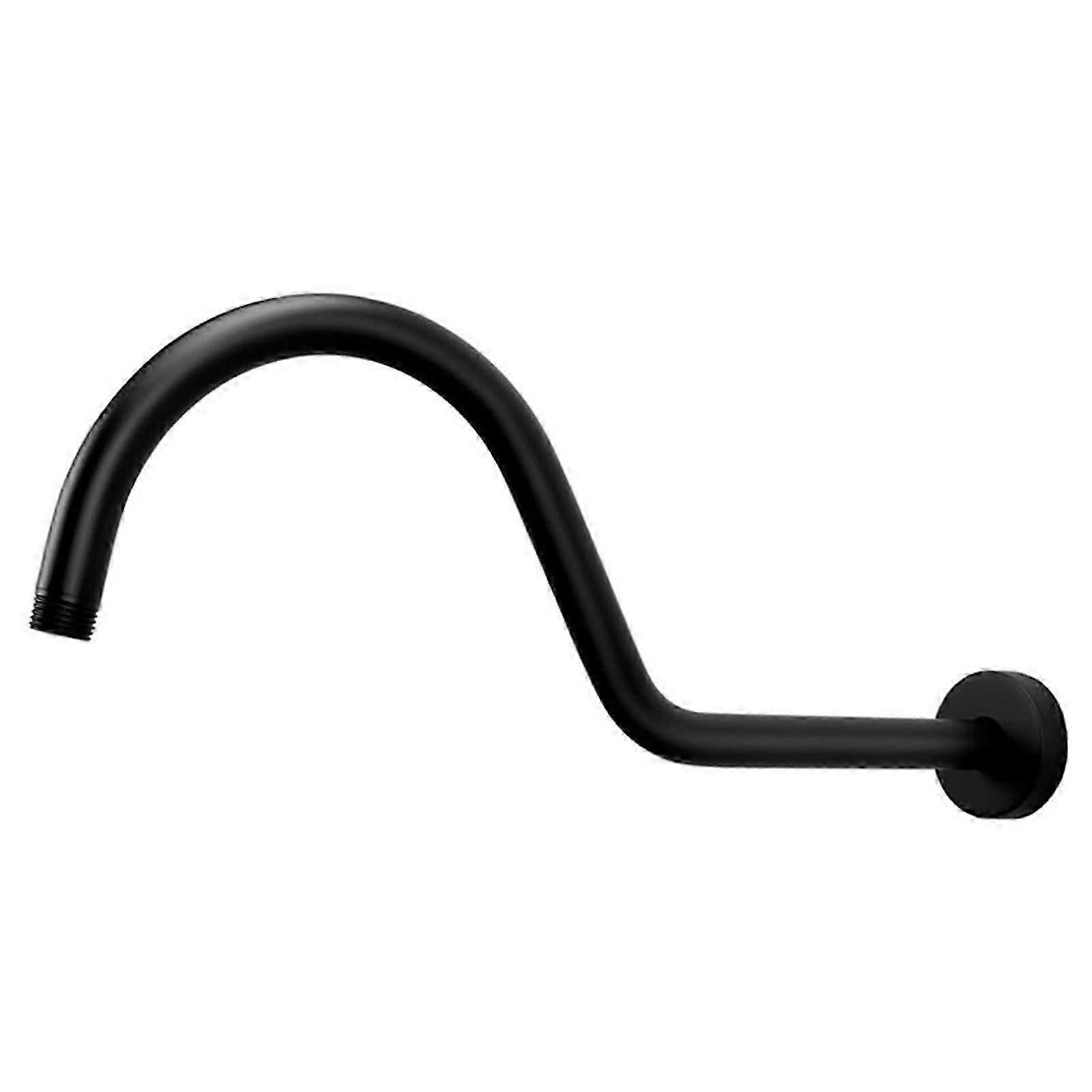 Steel shower arm for enhanced shower experience, S shape design with rust-resistant bathroom fixture