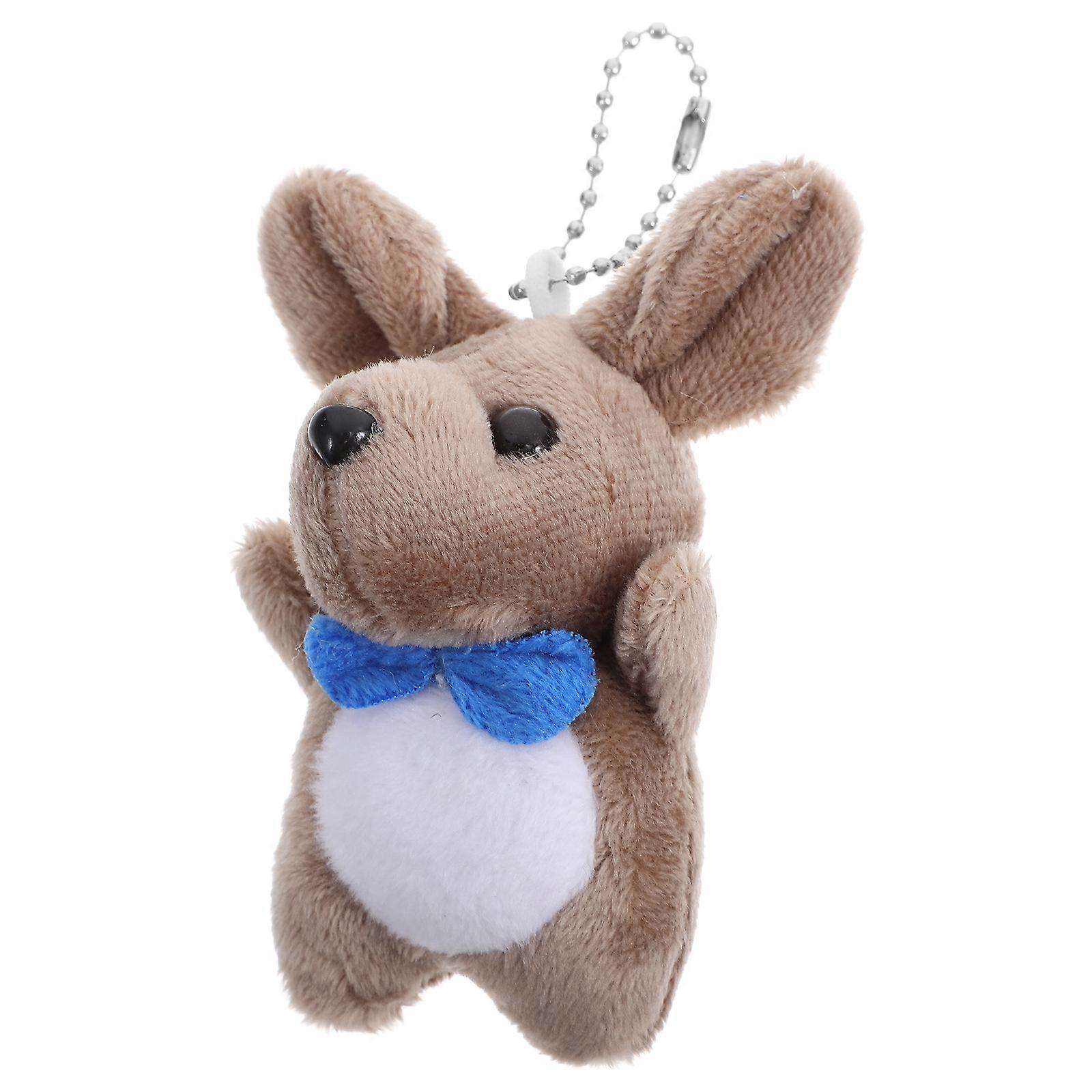 Blue Stuffed Animal Keychain Pendant for Decoration 2Pcs Plush Hanging