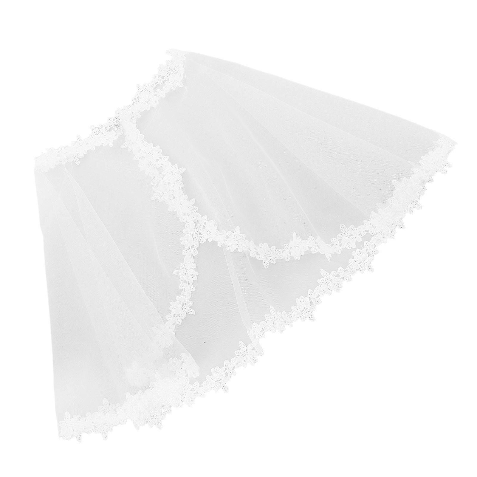 Children's White Girl Lace Cape for Elegant Flower Girl Dress 1piece