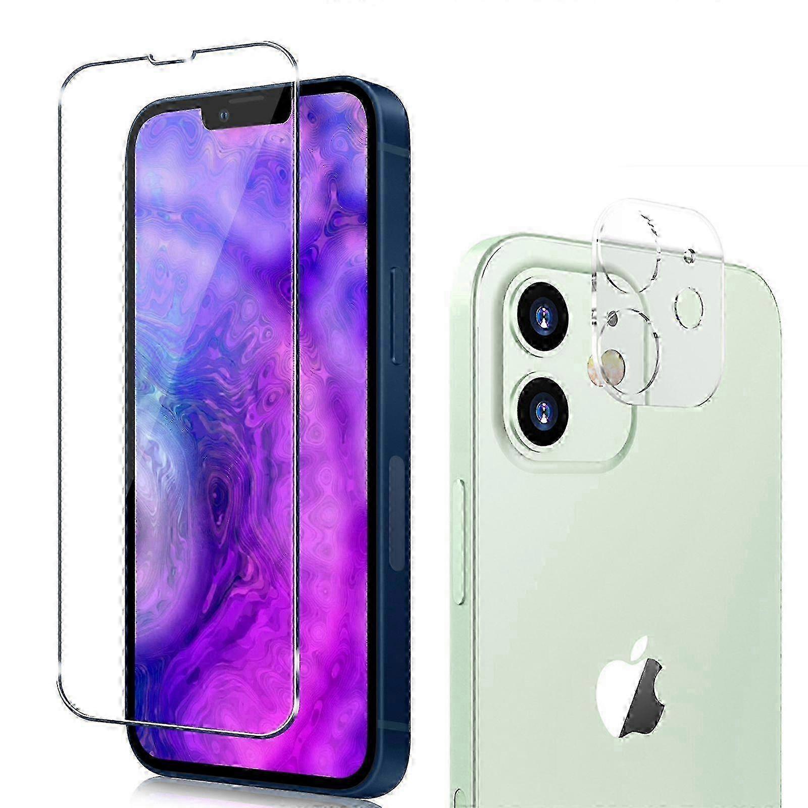 Full Coverage Screen Protector for iPhone 15 9H HD Tempered Glass Screen Protector & Camera Lens Protector Set, Anti-Scratch- 1/2/3 Set