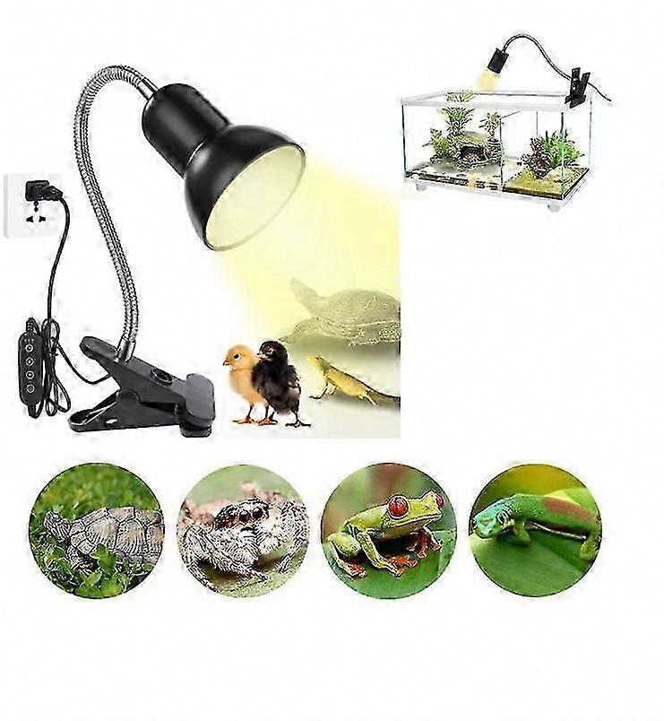 Lampe chauffante UVA UVB reptile à intensité variable pour tortue lézard serpent terrarium