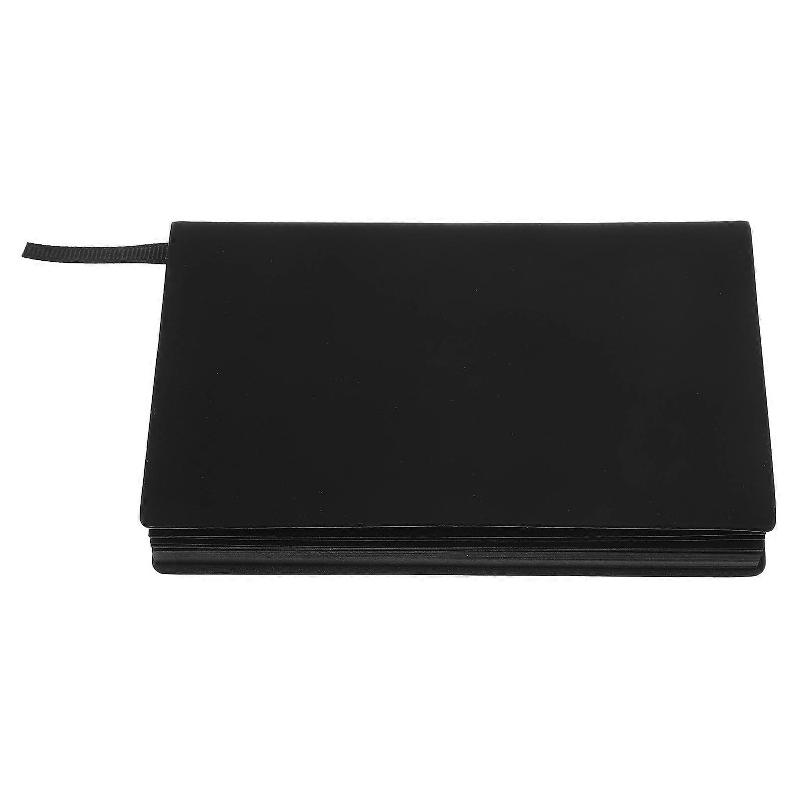 Journaling Notebooks Black Paper PU Cover for Writing 3Pcs Set