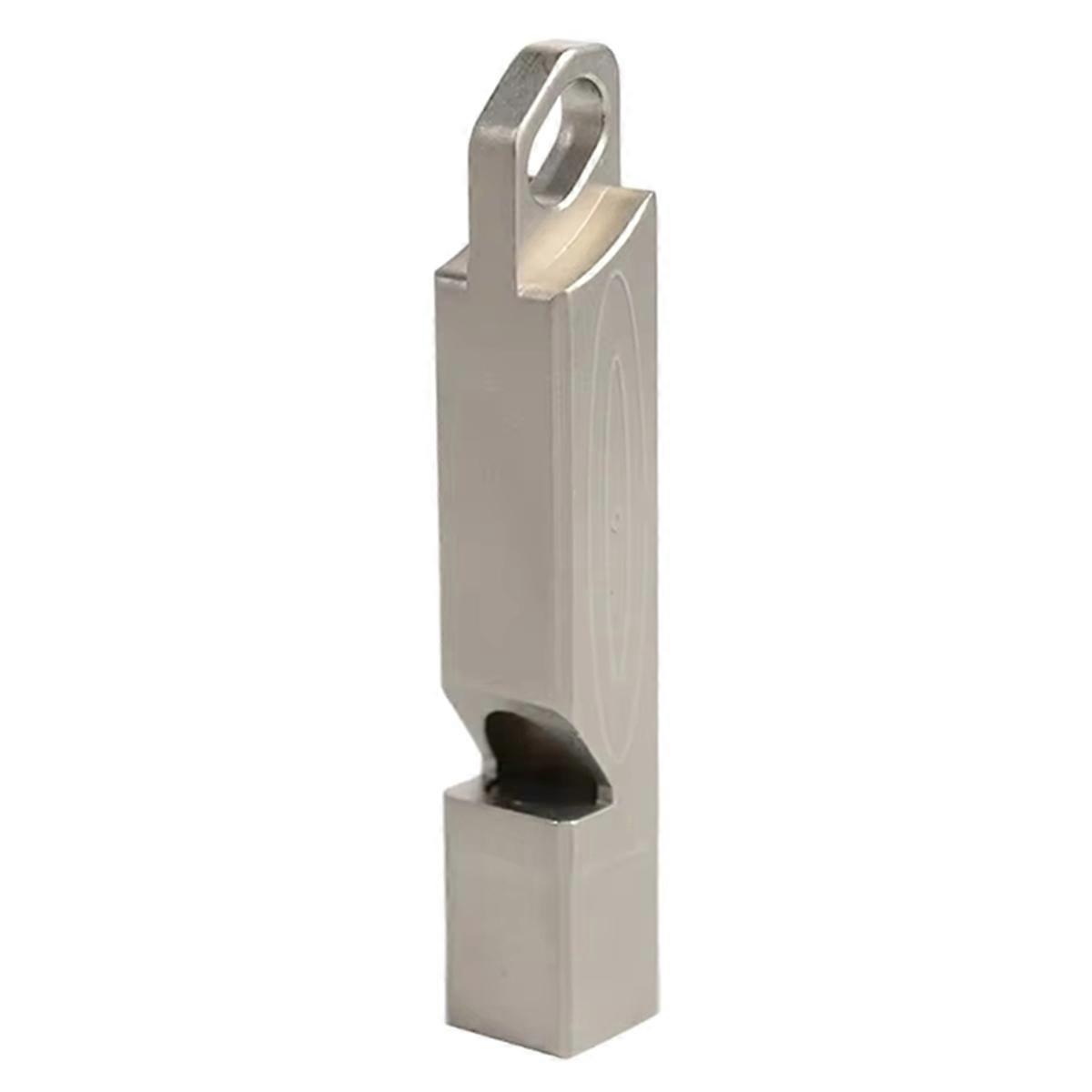 Titanium Alloy Emergency Whistle High Decibels EDC Necklace Lanyard
