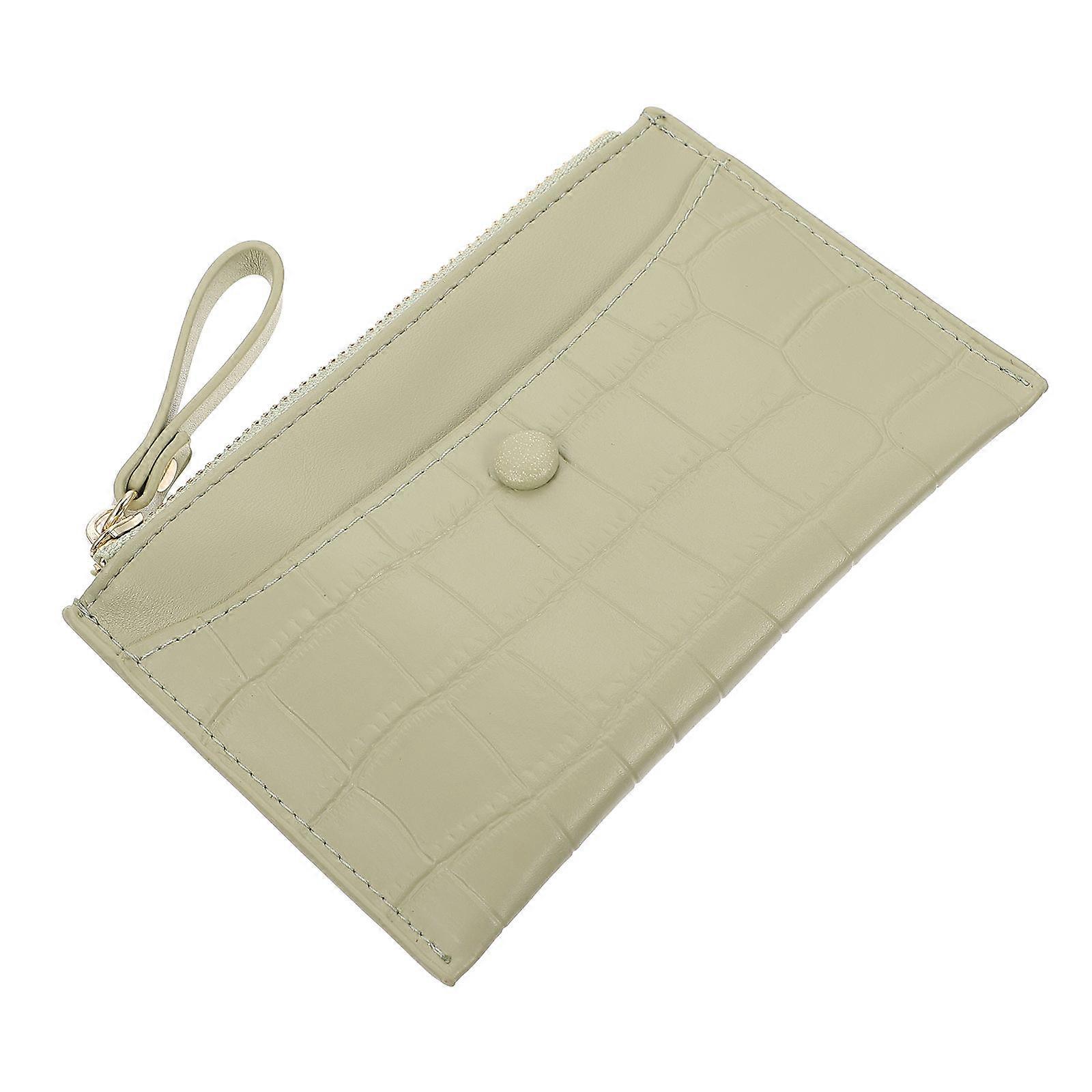 Cash Wallet 2Pcs Durable PU Zipper Wallet For Wallet Enthusiasts Daily Use Compact And Portable 14X9X2CM