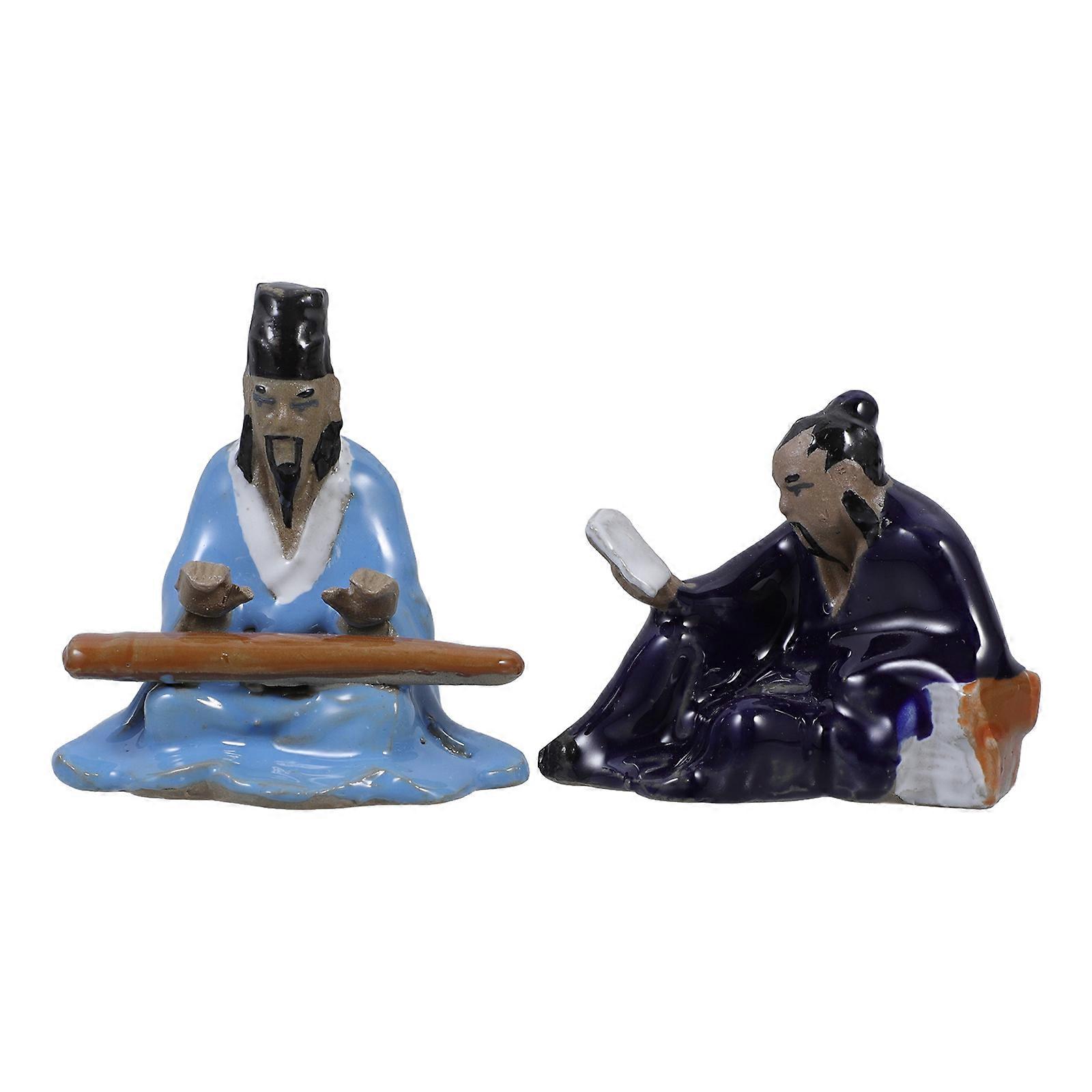 Desktop Ceramic Ornament Water-Absorbent Stone for Decor 4Pcs