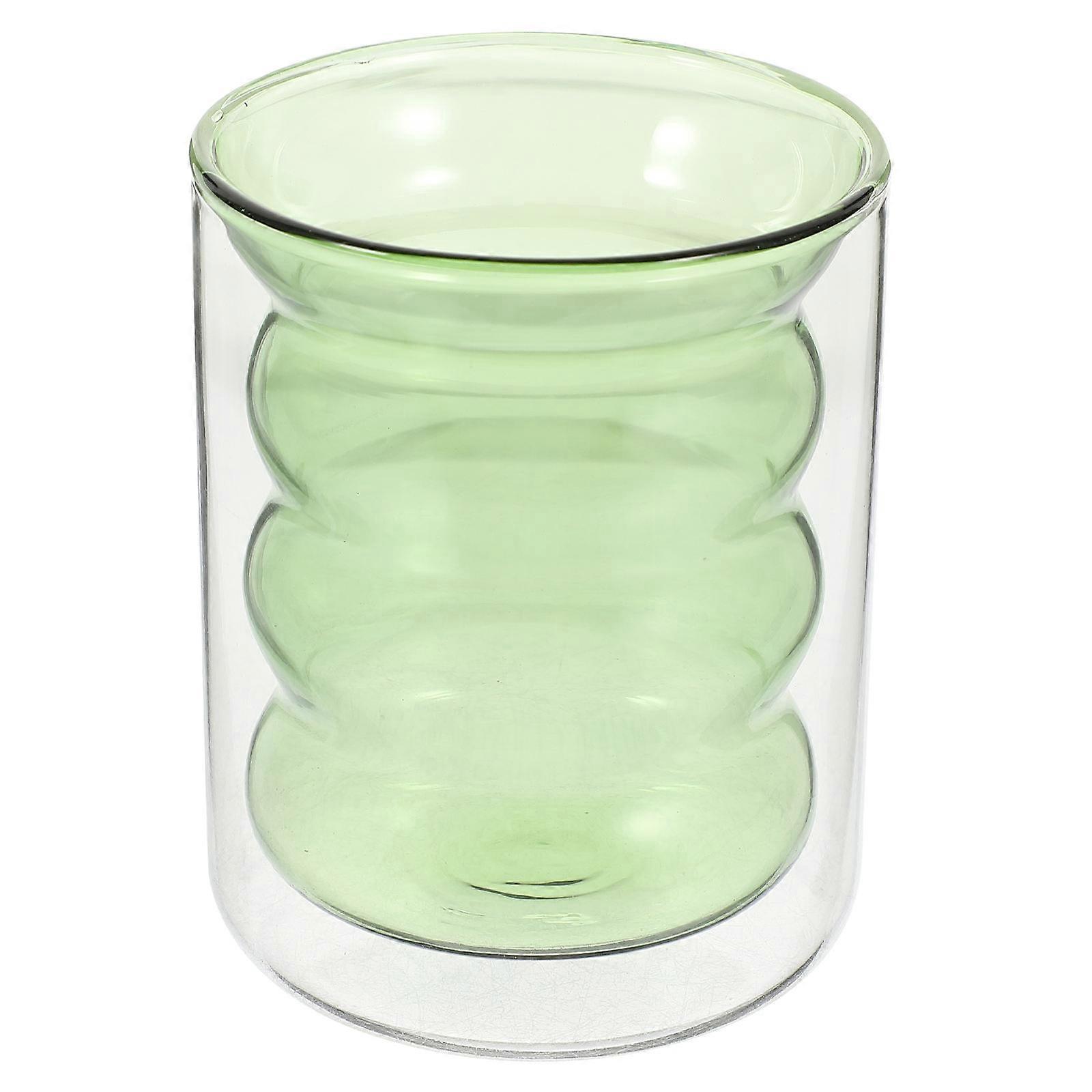 Portable Juice Cups Reusable Glass Beverage Cup Stackable Heat Resistant For Restaurant 1Pcs