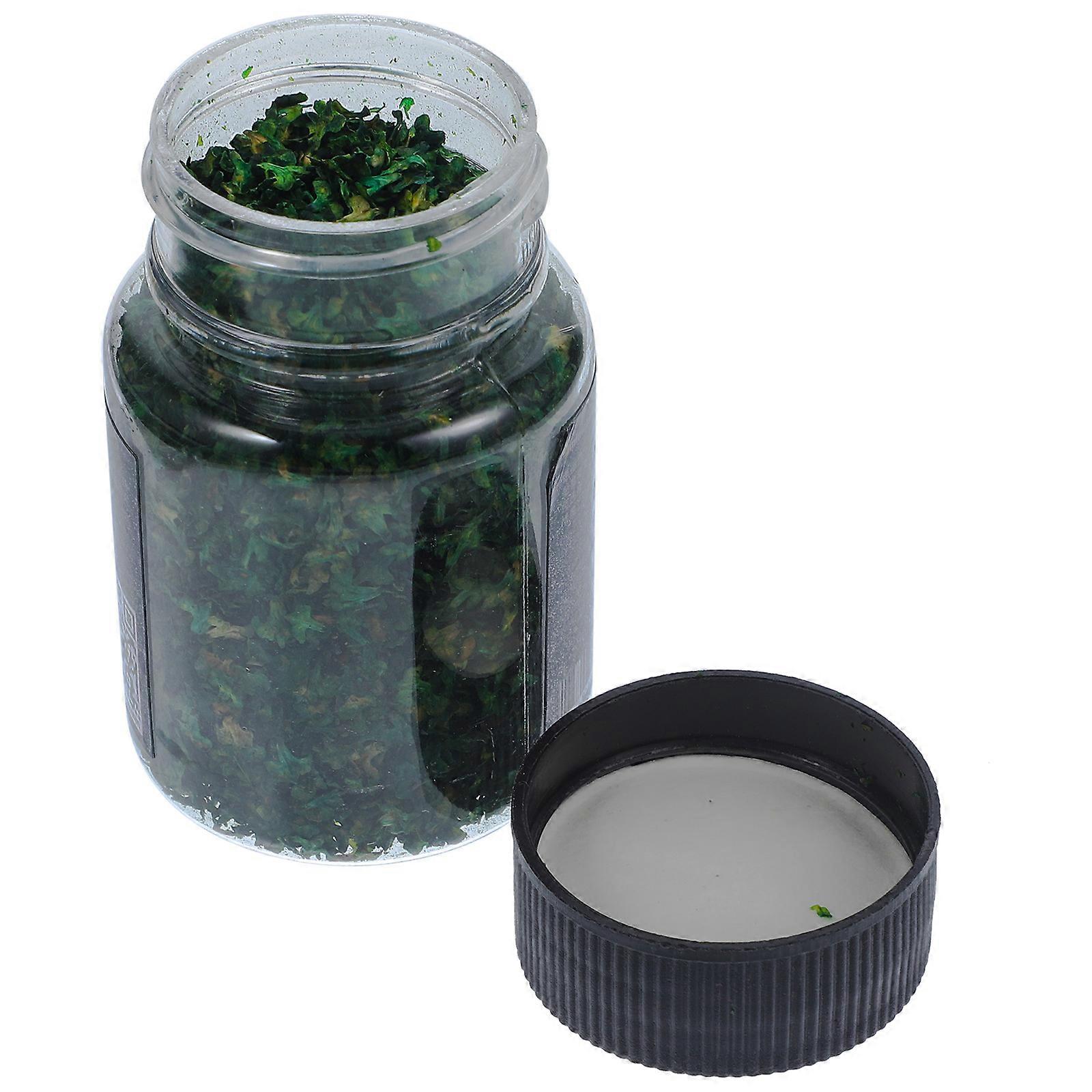 Green Simulation Leaves Miniature for Decoration 3Pcs 1 Bottle
