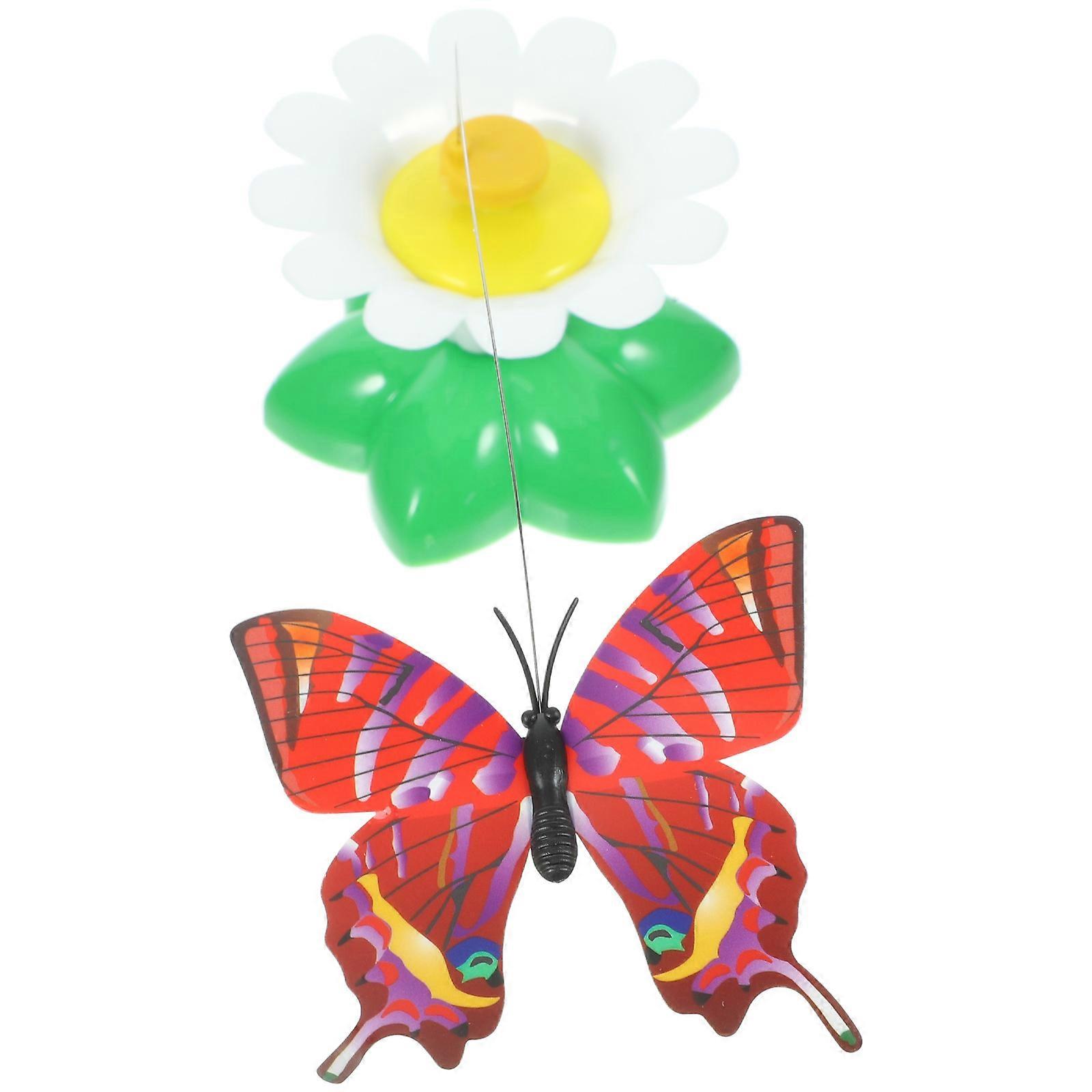 Rotating Cat Toy Butterfly 3Pcs Electric for Cat Playing Assorted Color